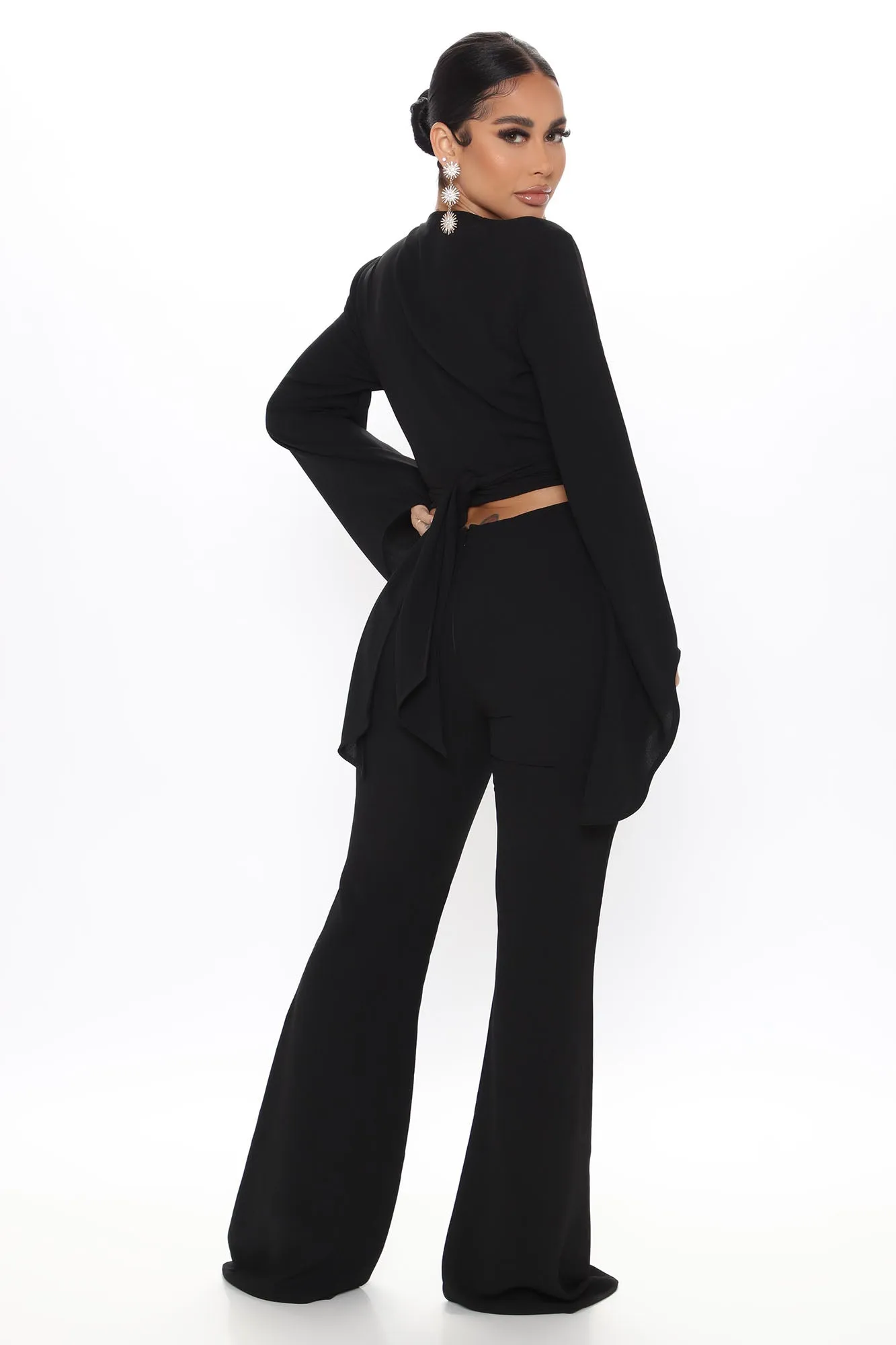 Abby High Waist Trousers - Black