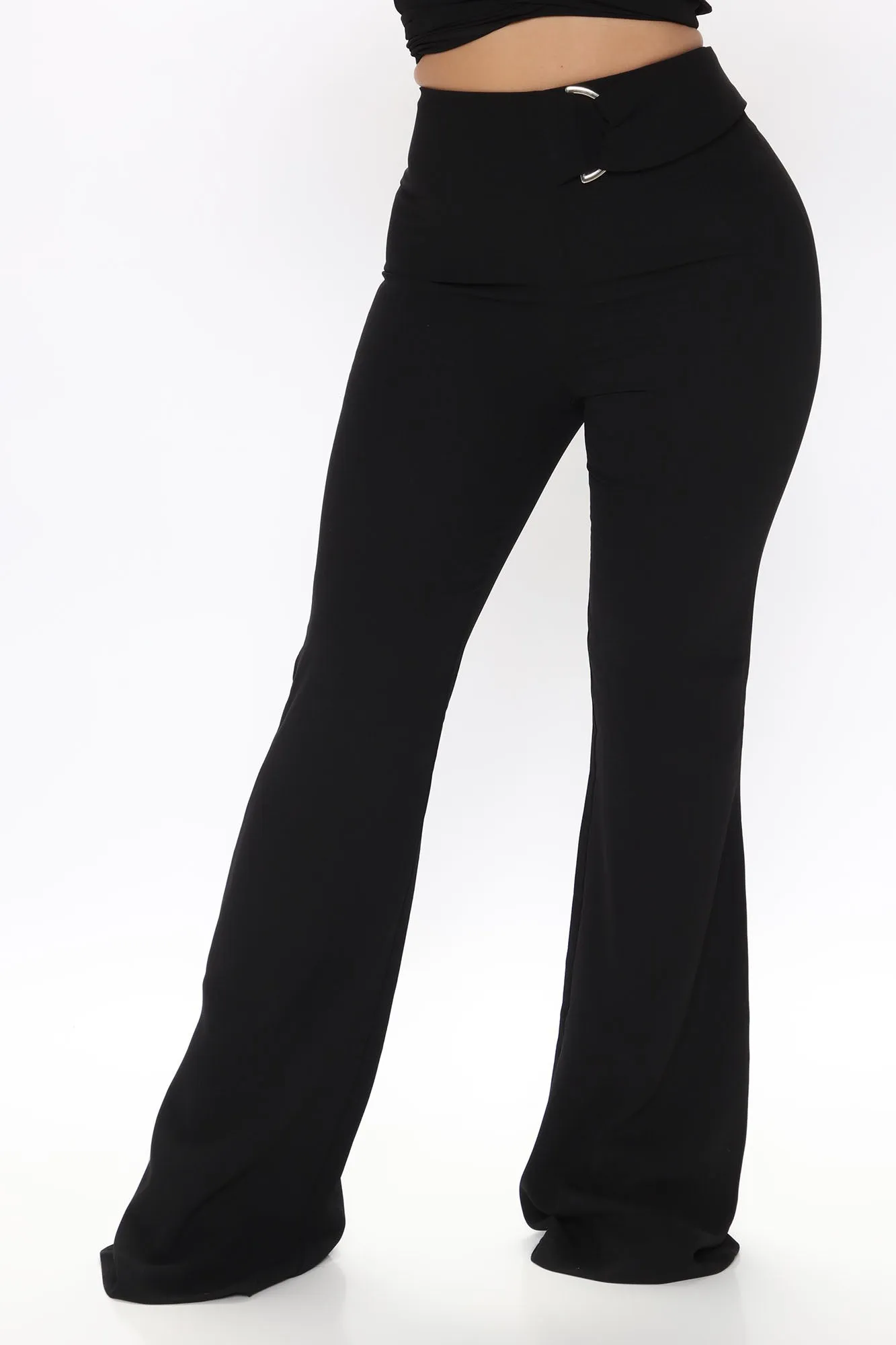 Abby High Waist Trousers - Black