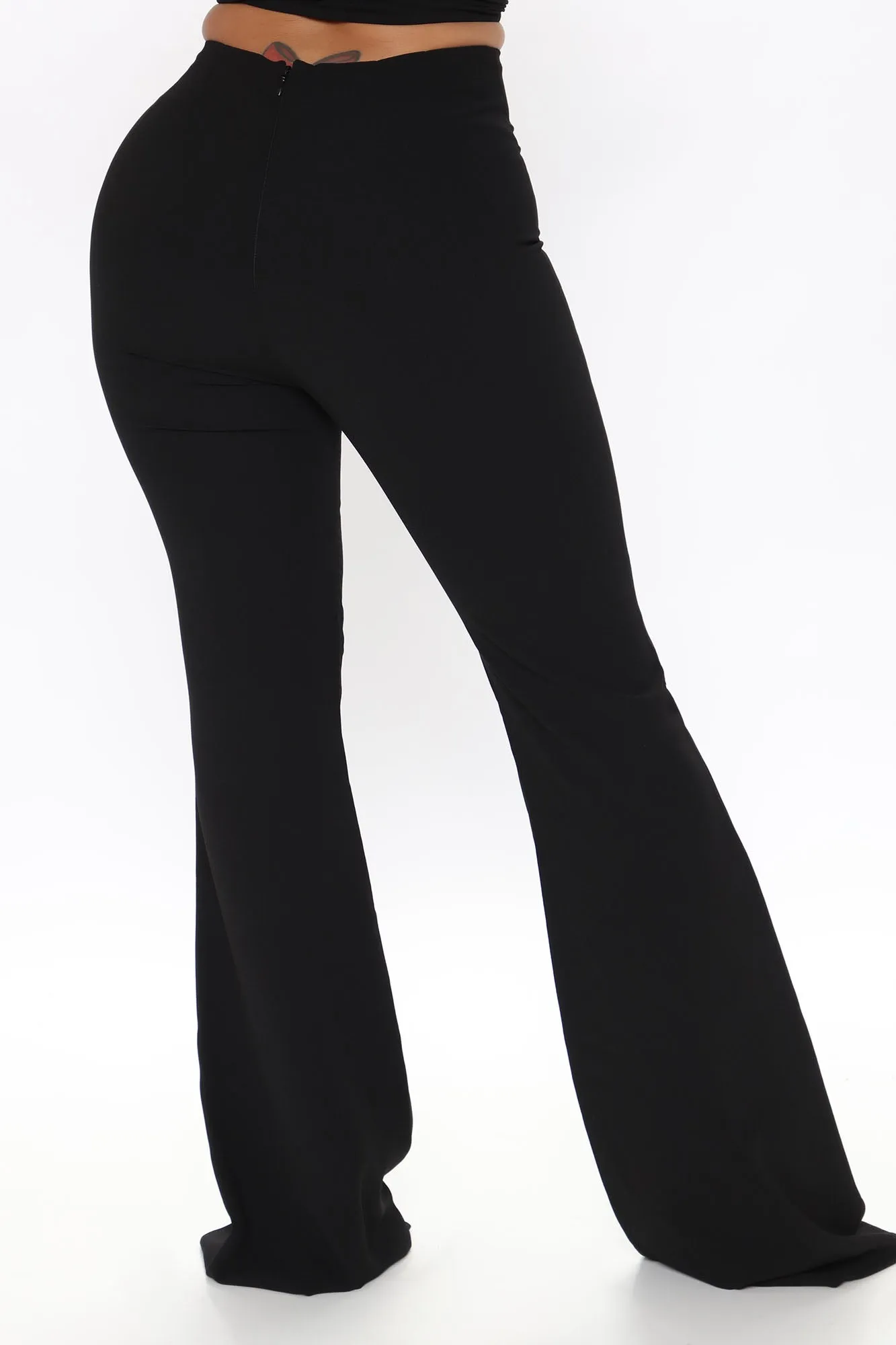 Abby High Waist Trousers - Black