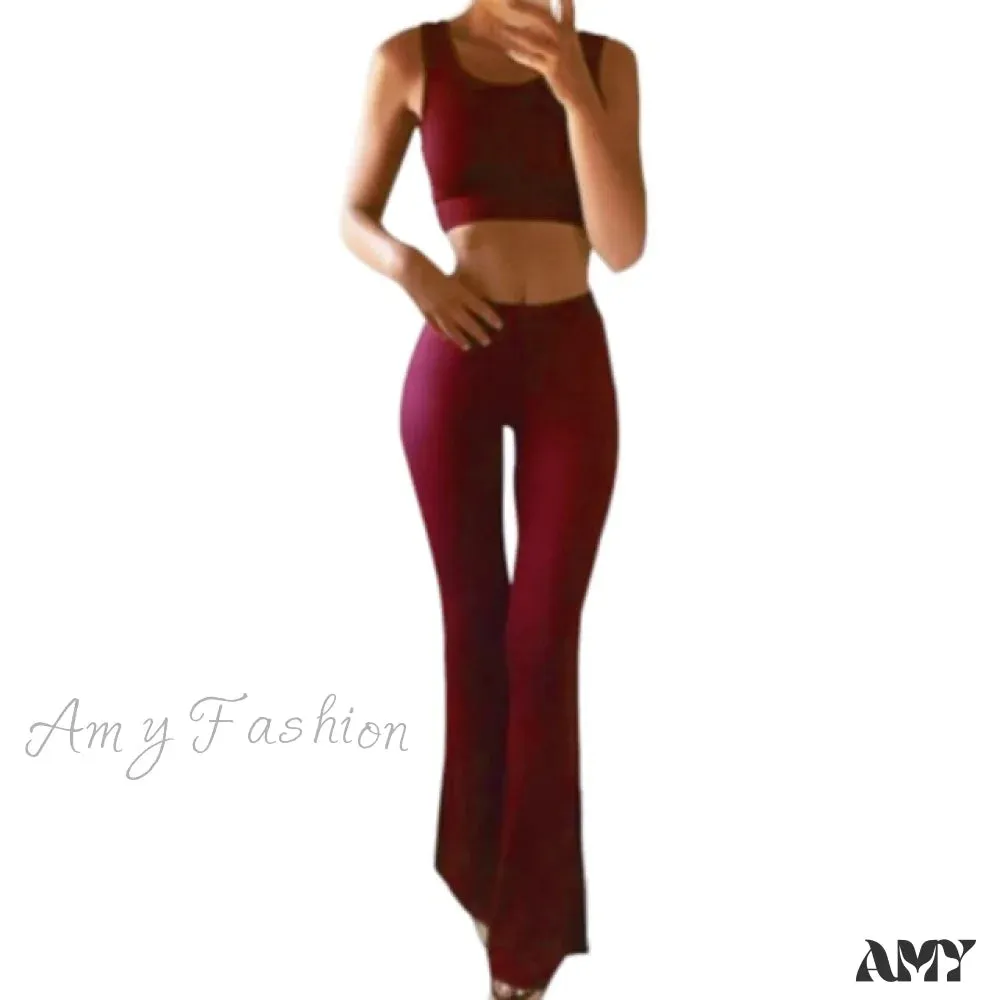 Amy Fashion - High Waist Slim Stretch Elasticity Pants