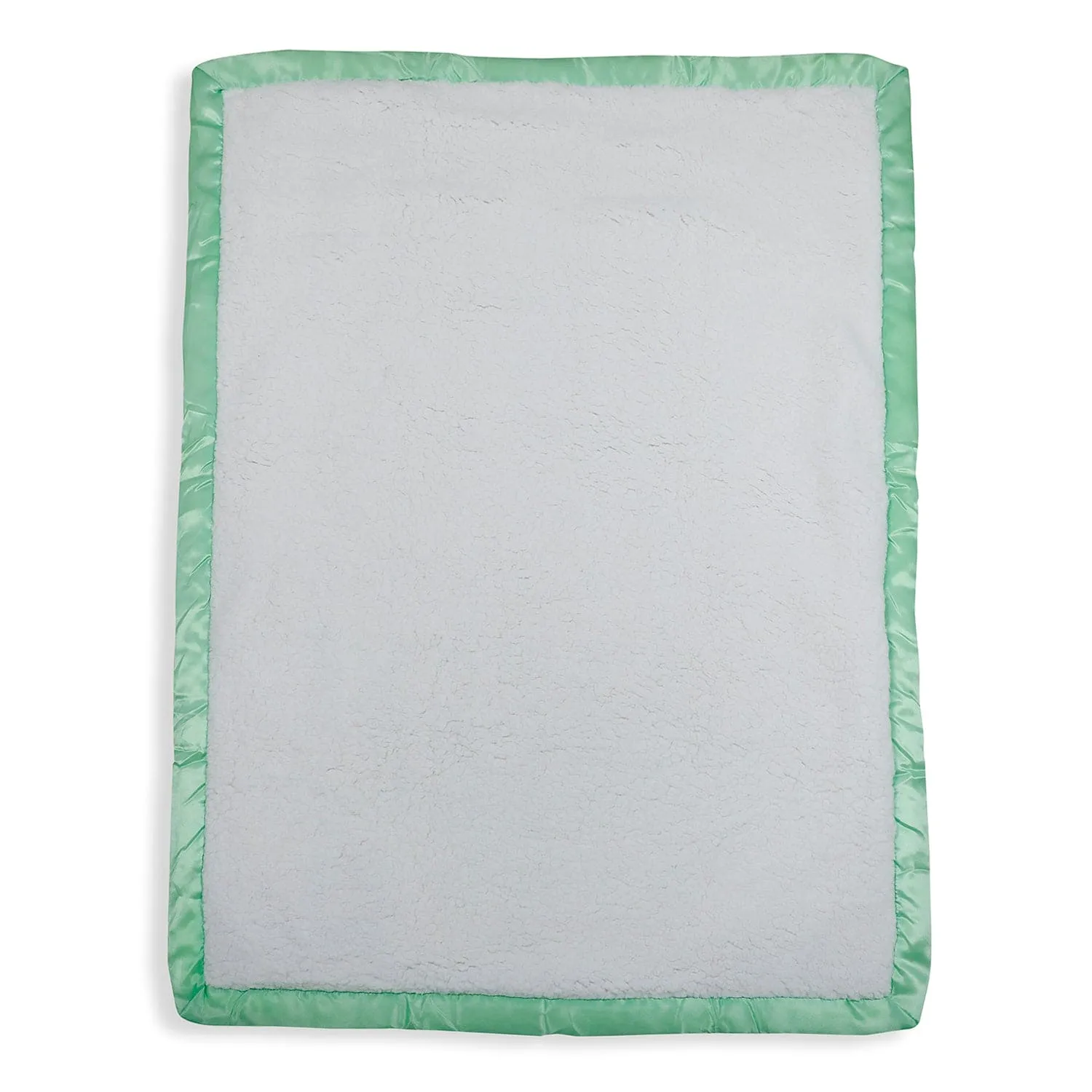 Baby Moo Checkered Charm Soft Fur Blanket - Green