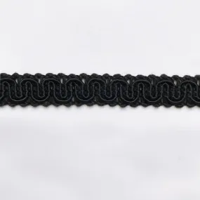 Black High Quality Decorative Gimp Trim by the yard