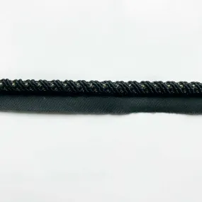 Black High Quality Decorative Lip Cord Trim by the yard