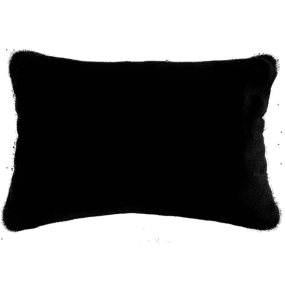 Black Panther Faux Fur Cushion Rect