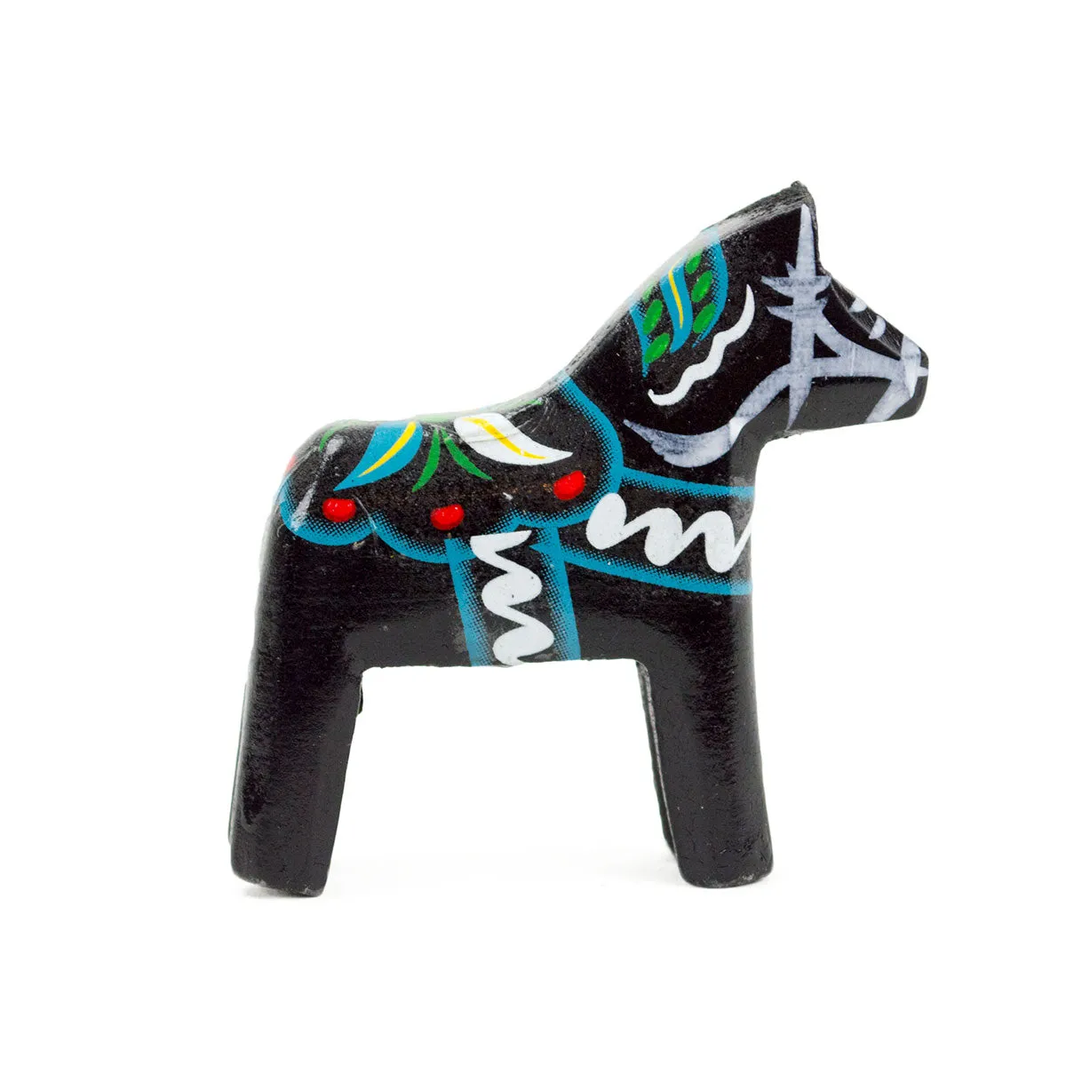 Black Wood Dala Horse