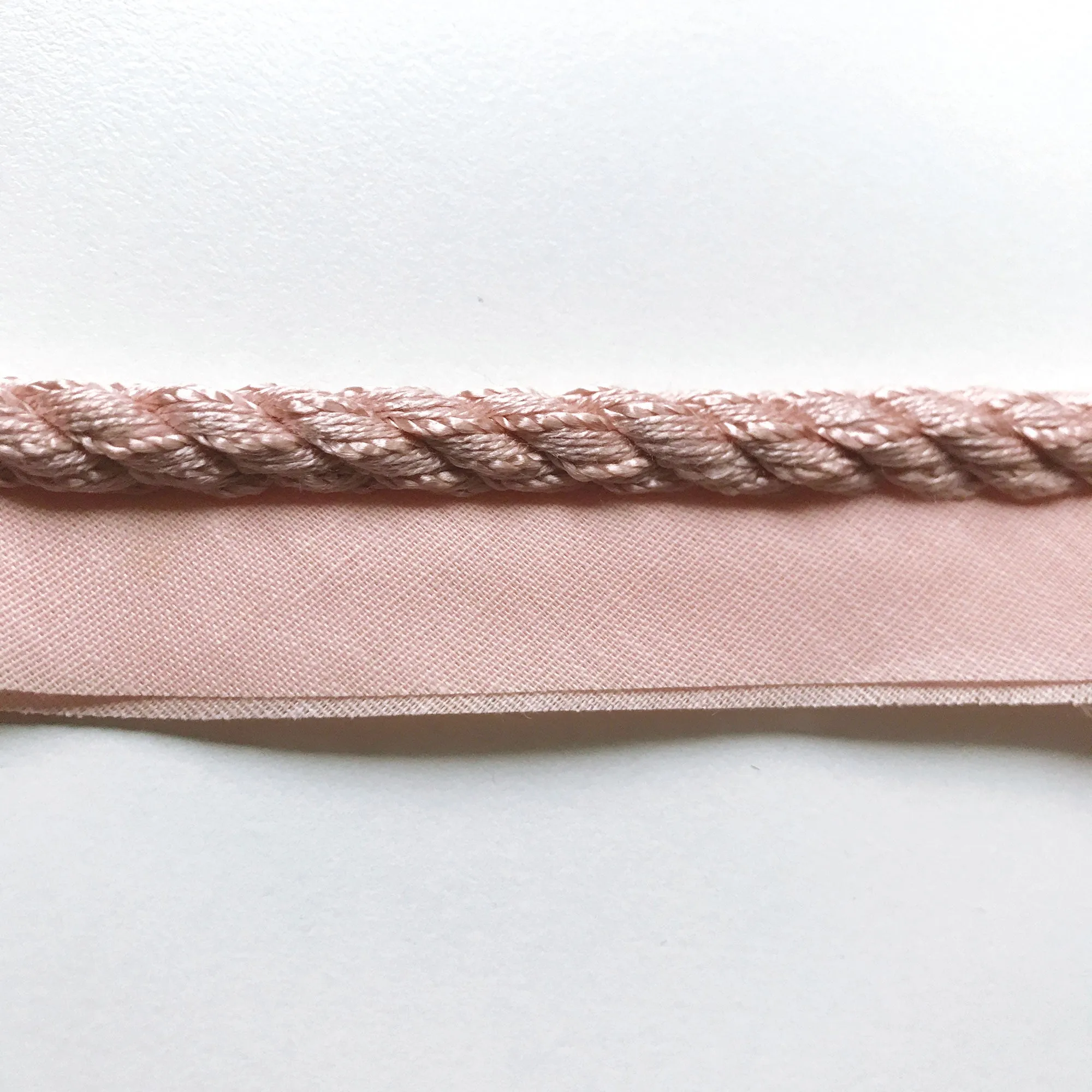 Blush Pink High Quality Decorative Lip Cord Trim by the yard