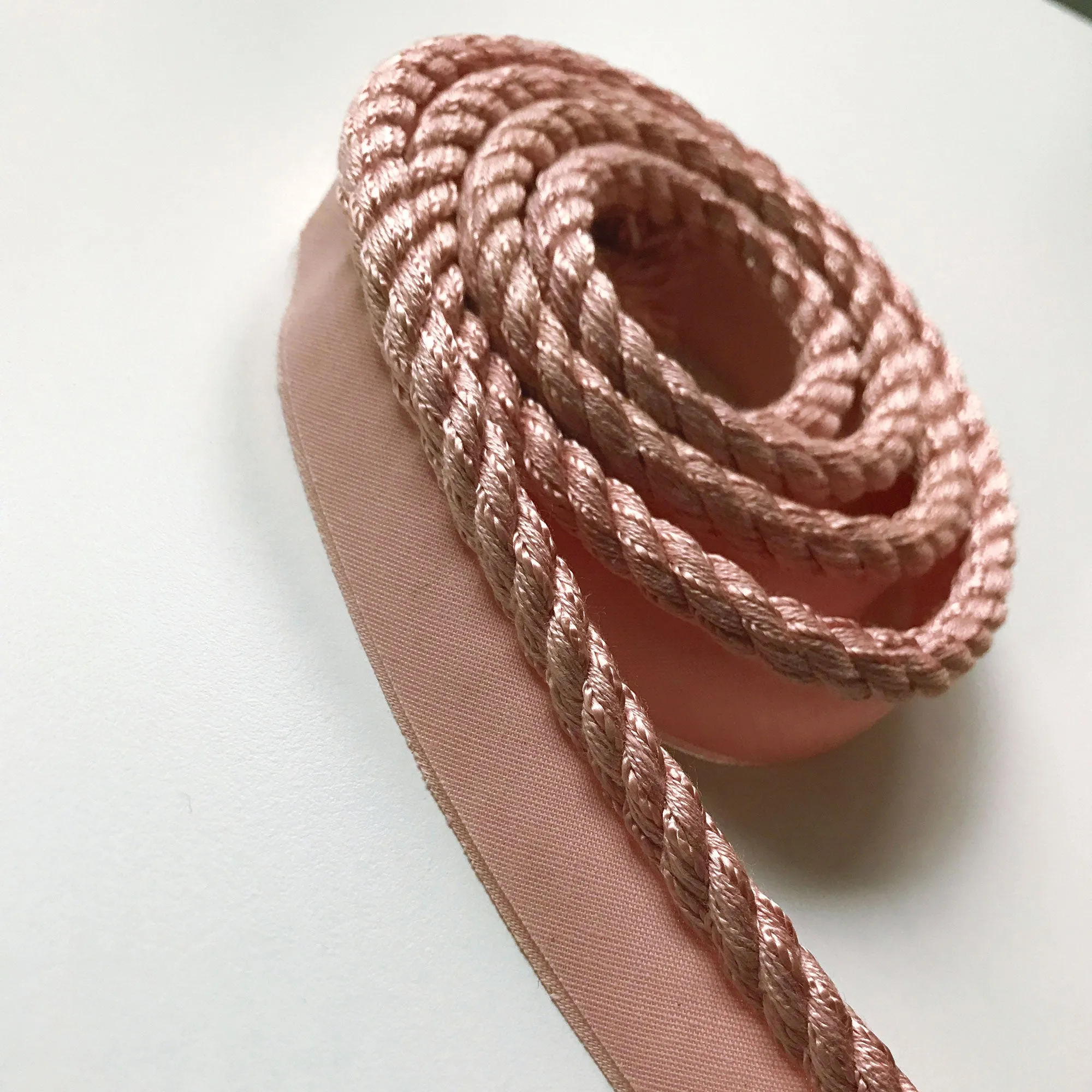 Blush Pink High Quality Decorative Lip Cord Trim by the yard