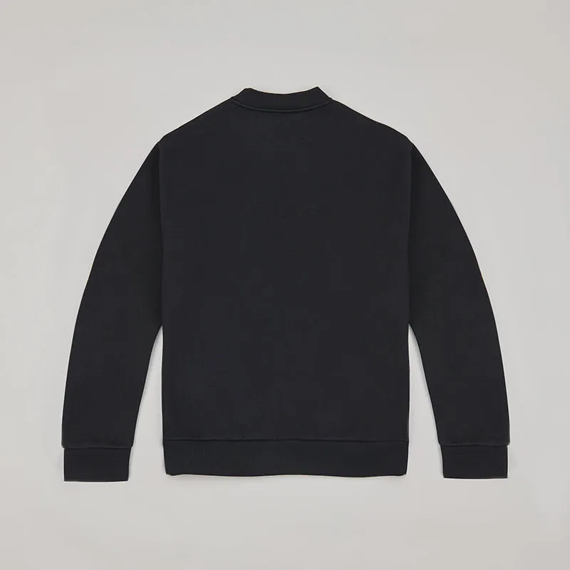 both X SECOND LAYER-CREWNECK SWEATSHIRT-BLACK