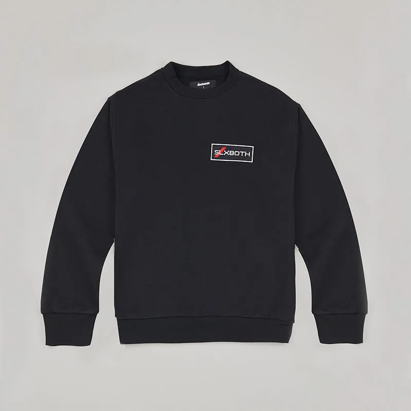 both X SECOND LAYER-CREWNECK SWEATSHIRT-BLACK