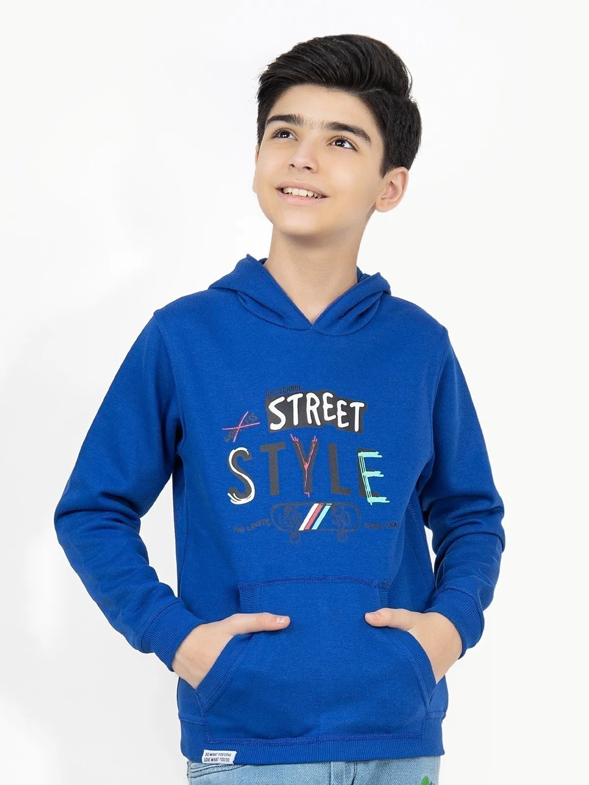 Boy's Blue Hoodie - EBTH21-017