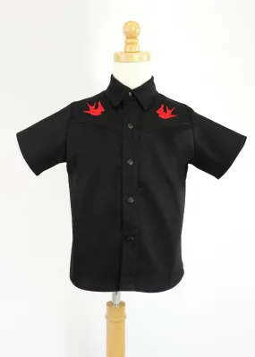 Boy's Rockabilly Sparrow Western Top