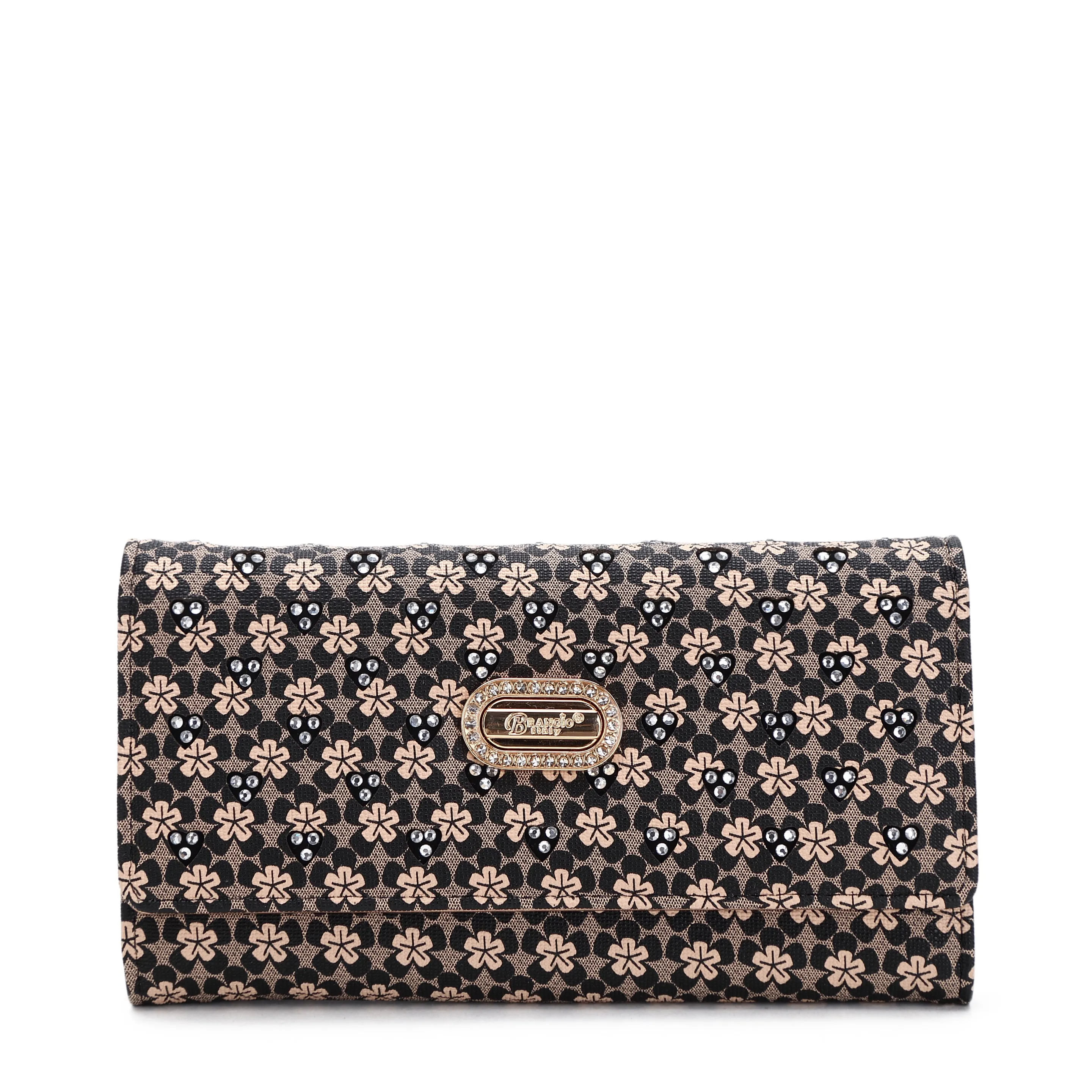 Brangio Italy Teddy & Floral Print Wallet