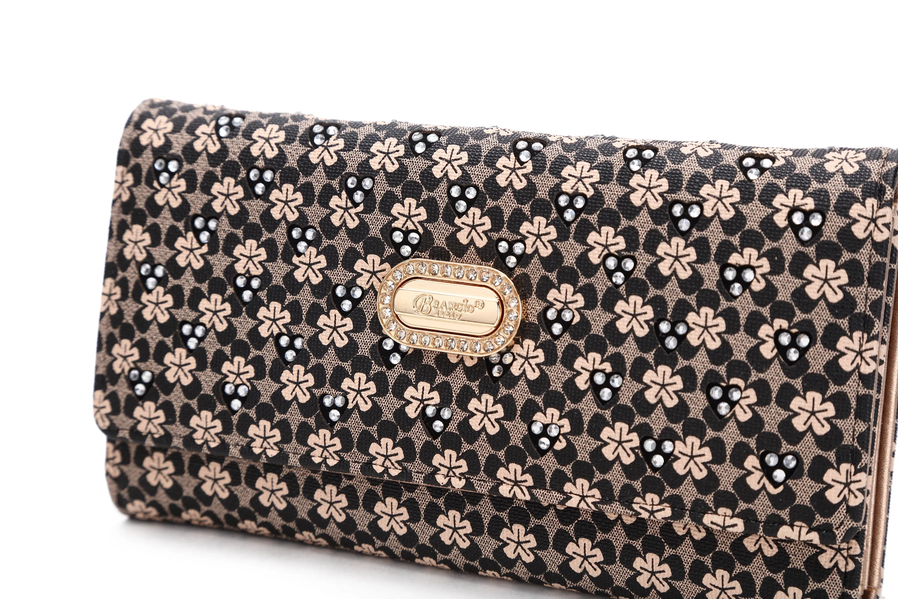 Brangio Italy Teddy & Floral Print Wallet