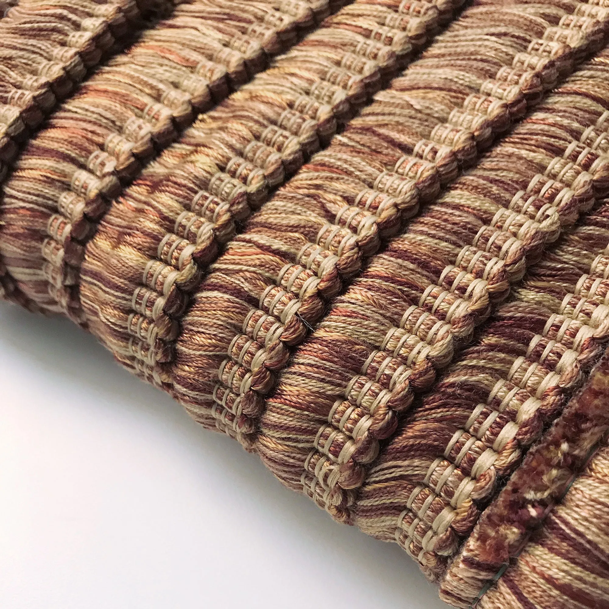 Brown and Gold  High Quality Decorative Brush Fringe Trim by the yard