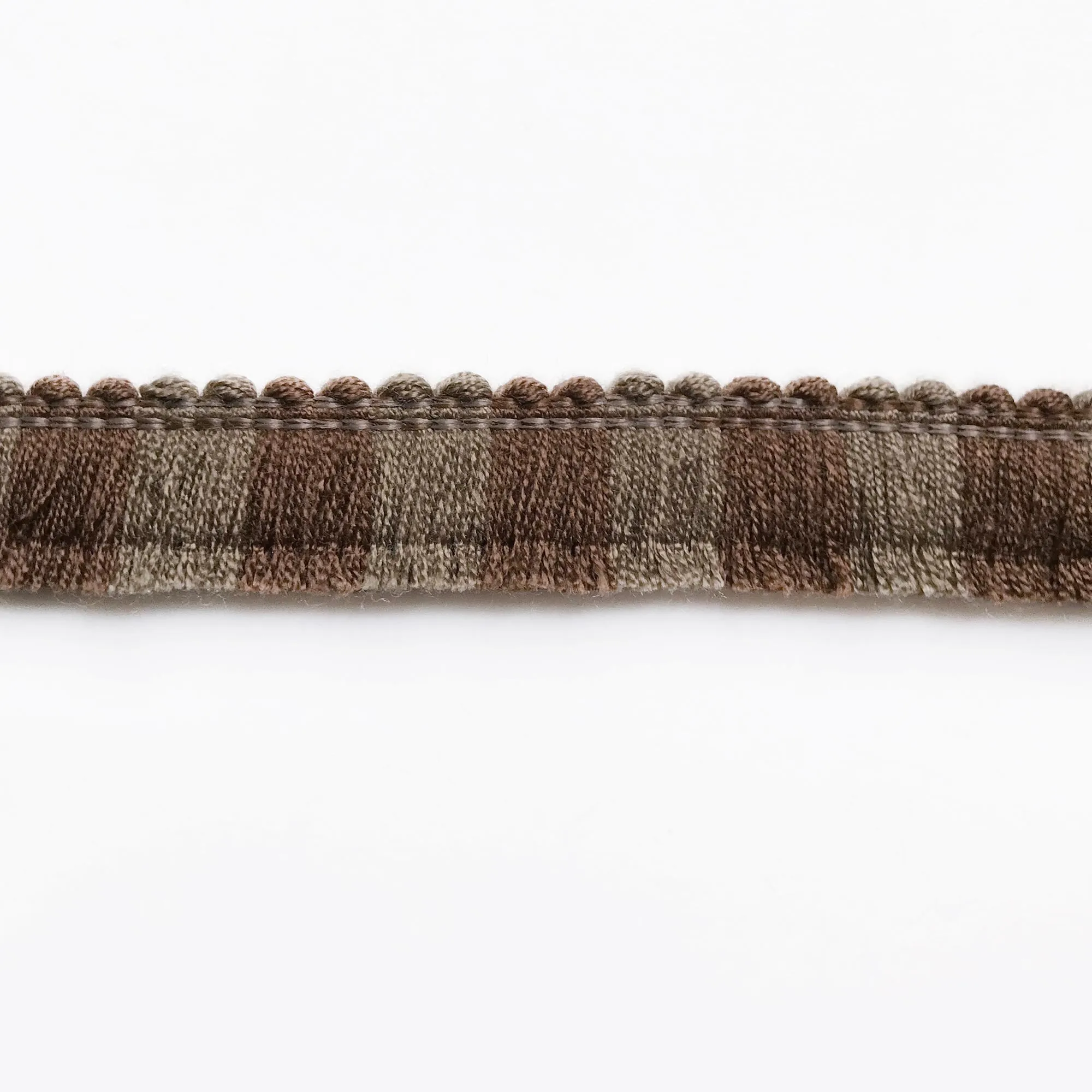 Brown and Taupe High Quality Decorative Brush Fringe Trim by the yard