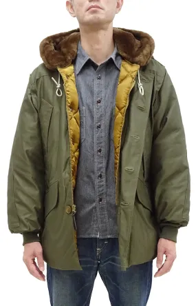 Buzz Rickson Type B-9 Flight Down Parka Men's B9 Hooded Down Jacket BR15538 Olive Drab