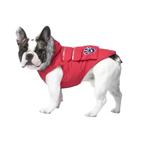 Canada Pooch Everest Explorer Size 26 Red Fleece Lined Insulated Dog Coat