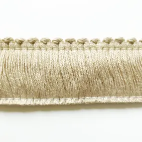 Champagne High Quality Decorative Brush Fringe Trim by the yard