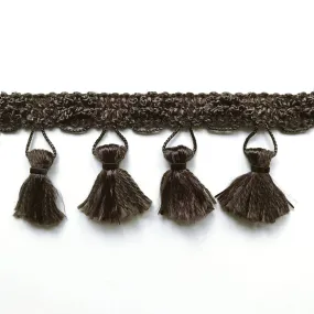 Chocolate High Quality Decorative Tassel Trim by the yard