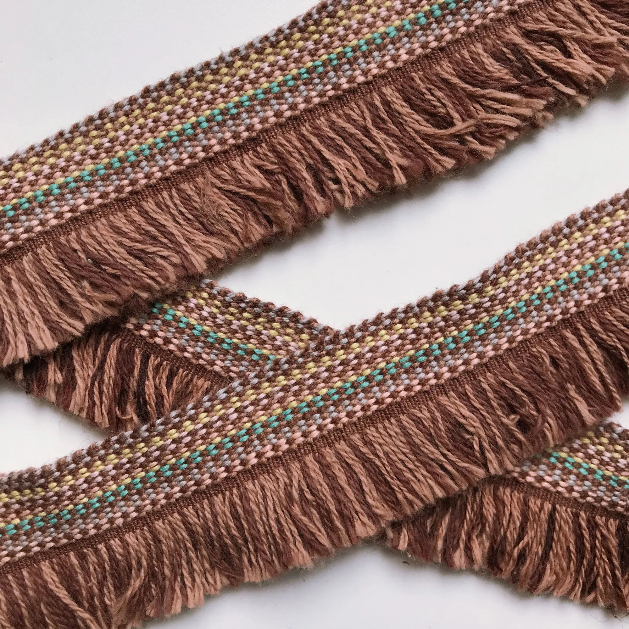 Copper High Quality Decorative Brush Fringe Trim by the yard