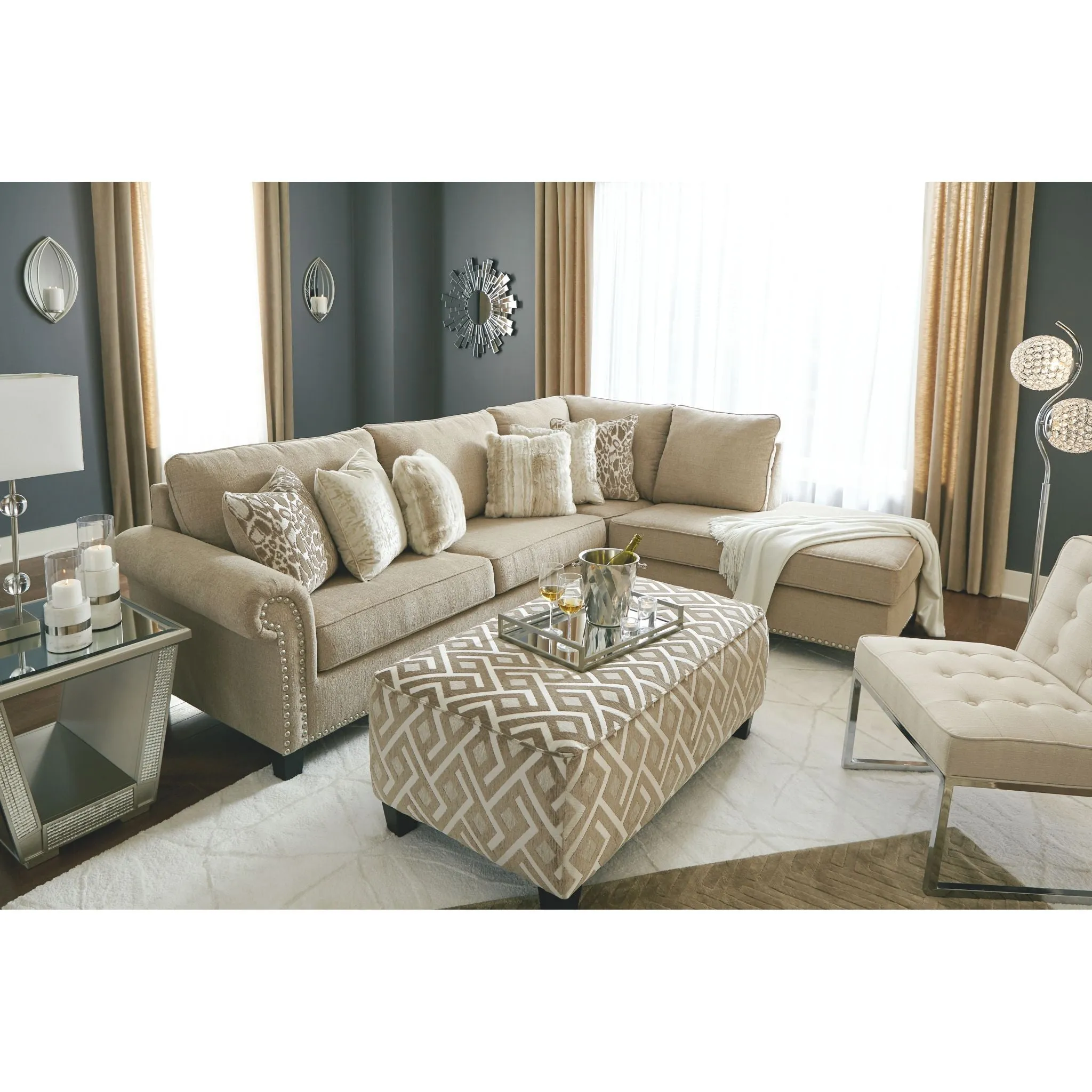 Dovemont 2 Piece Sectional with Chaise