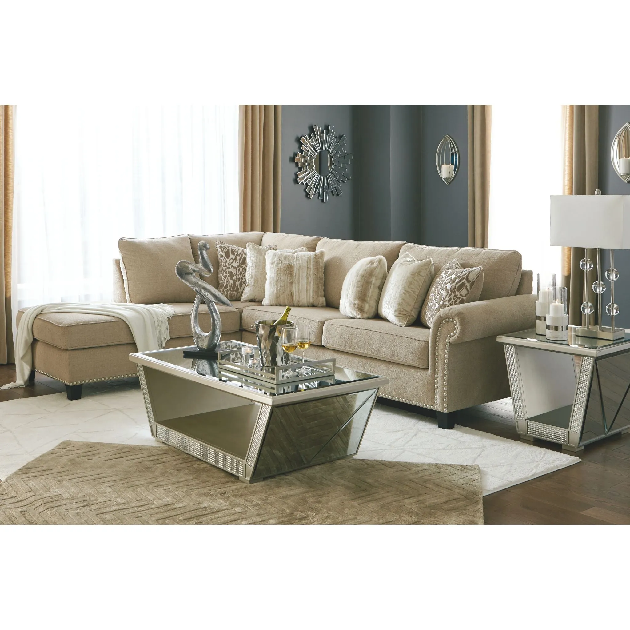 Dovemont 2 Piece Sectional with Chaise