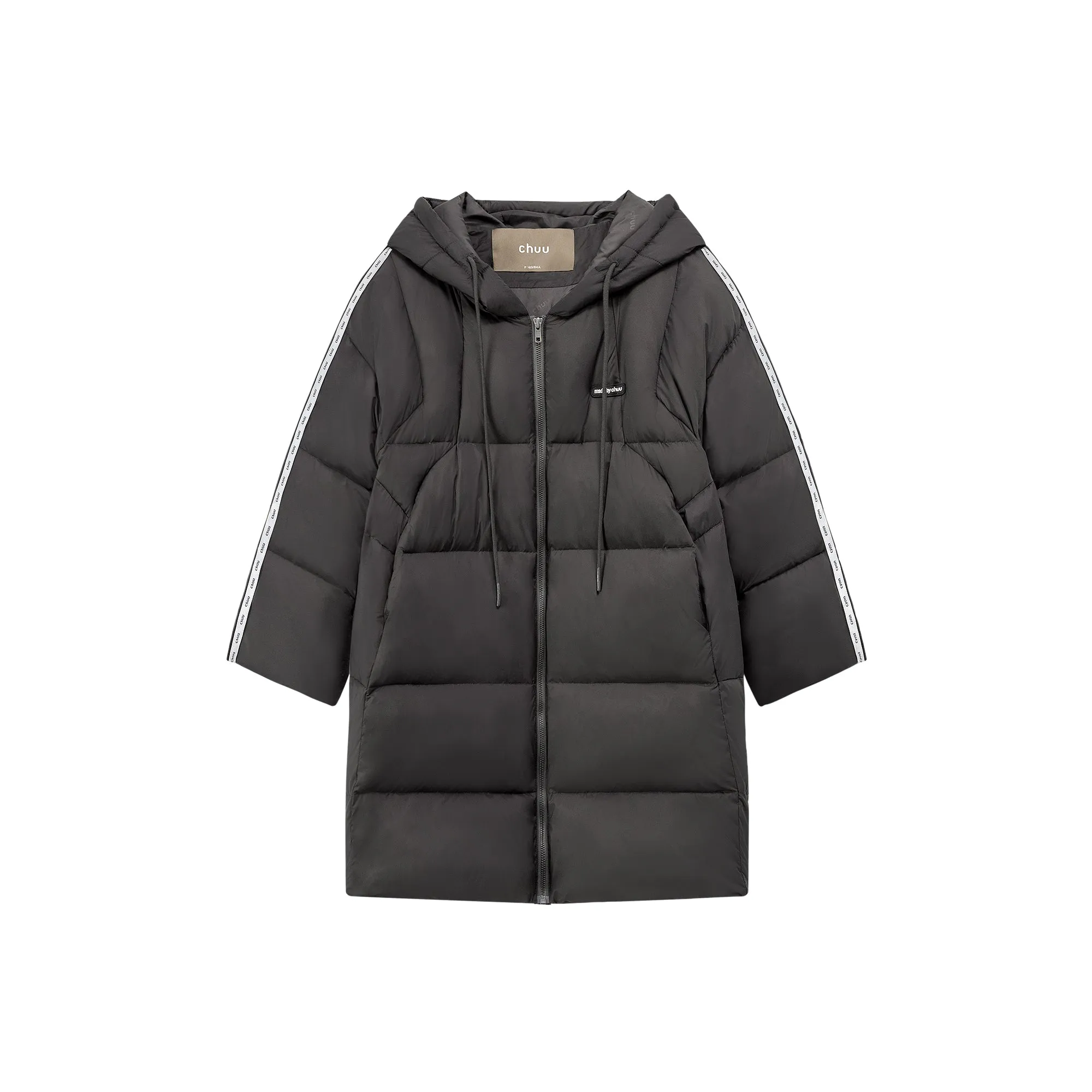 Duck Down Hooded Padded Coat