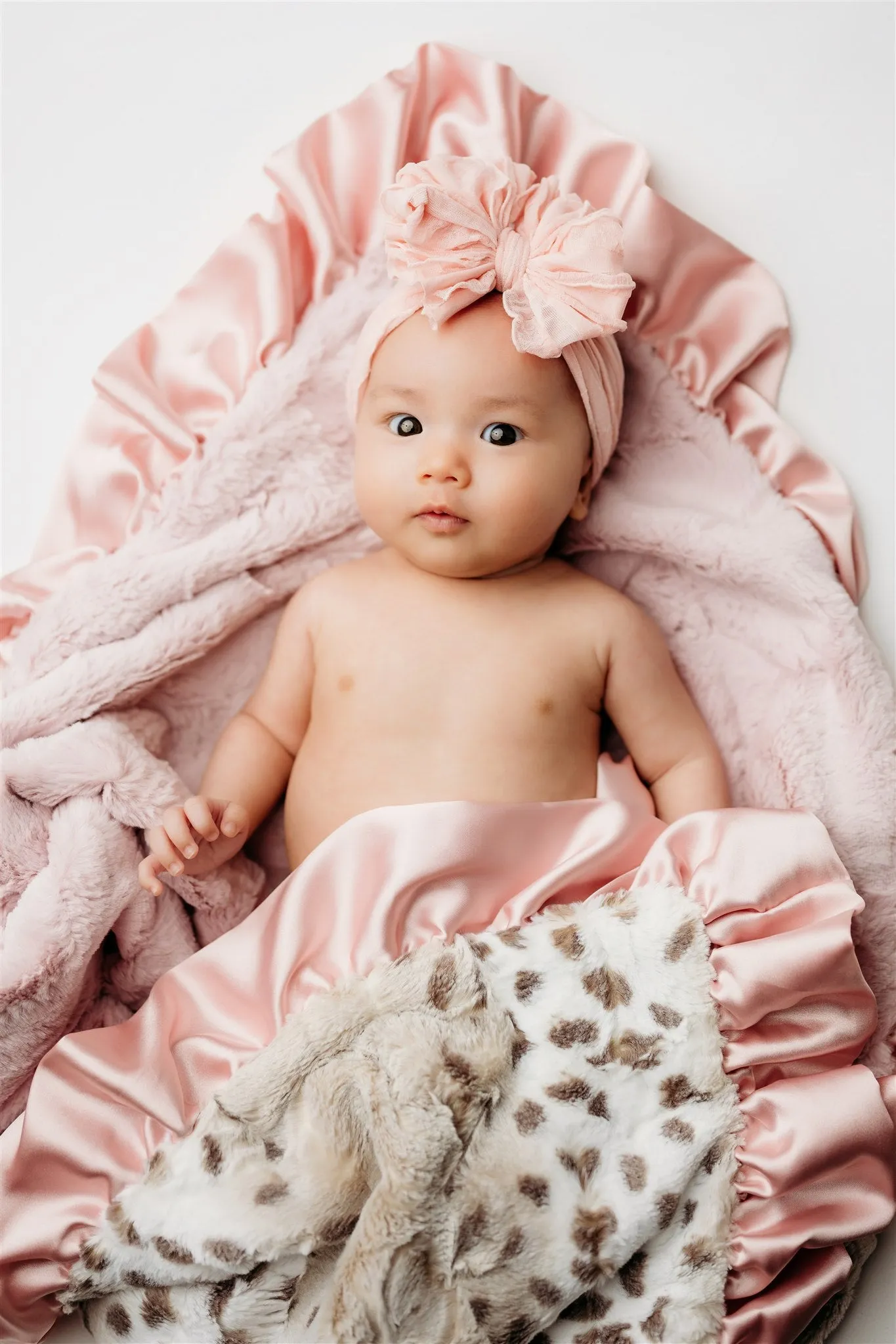 Dusty Pink Snowcat Blanket