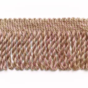 Dusty Rose and Wheat High Quality Decorative Bullion Fringe Trim by the yard