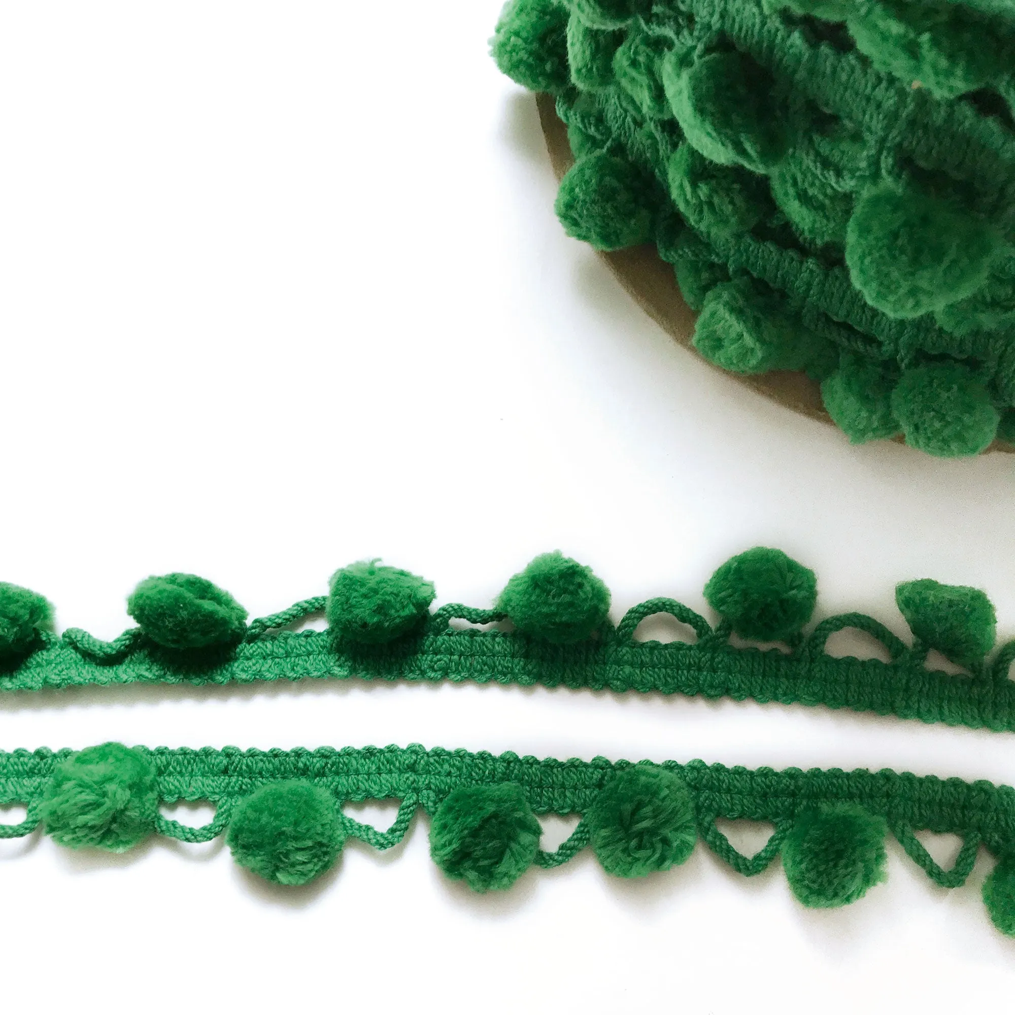 Emerald Green High Quality Decorative Ball Trim by the yard