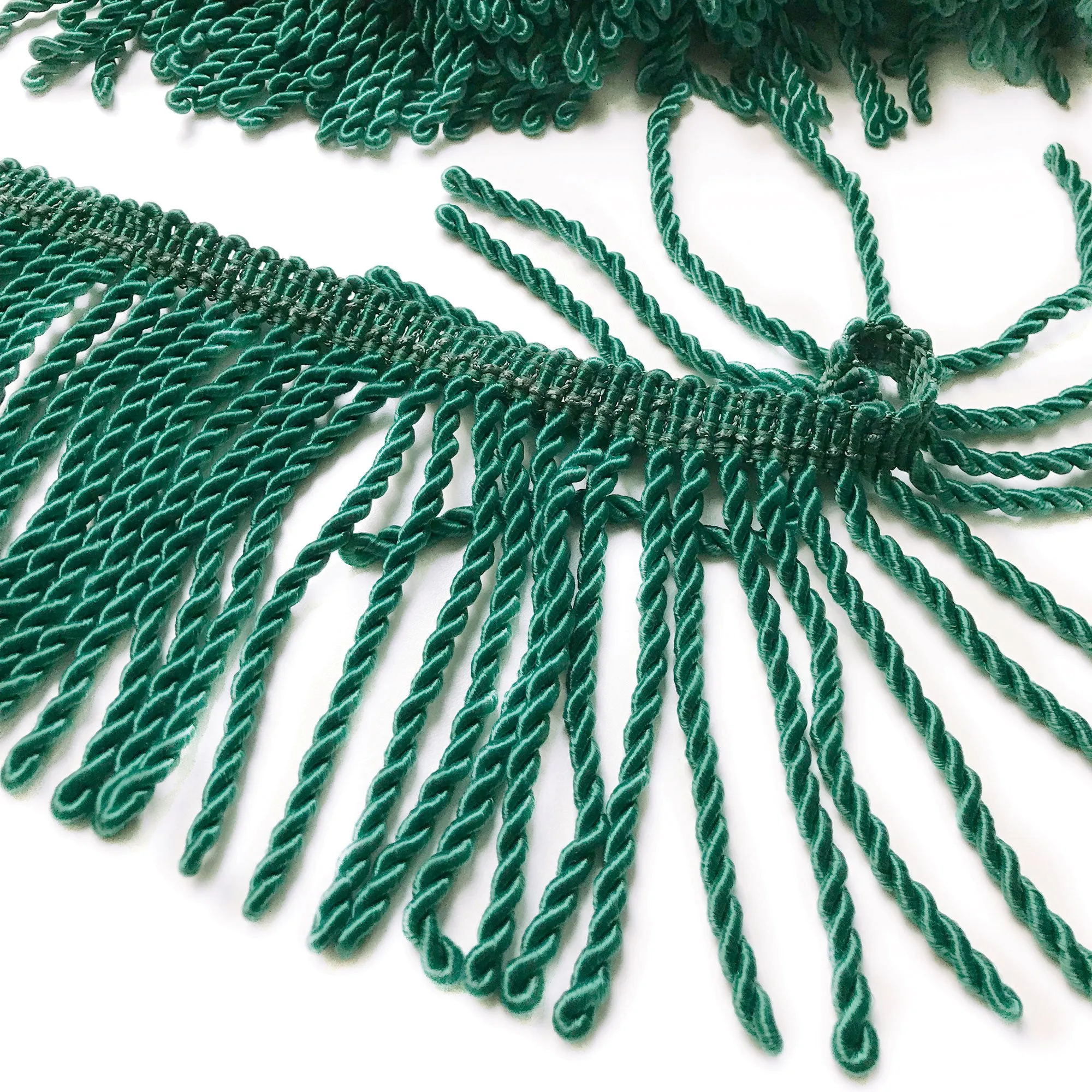 Emerald Green High Quality Decorative Bullion Fringe Trim by the yard