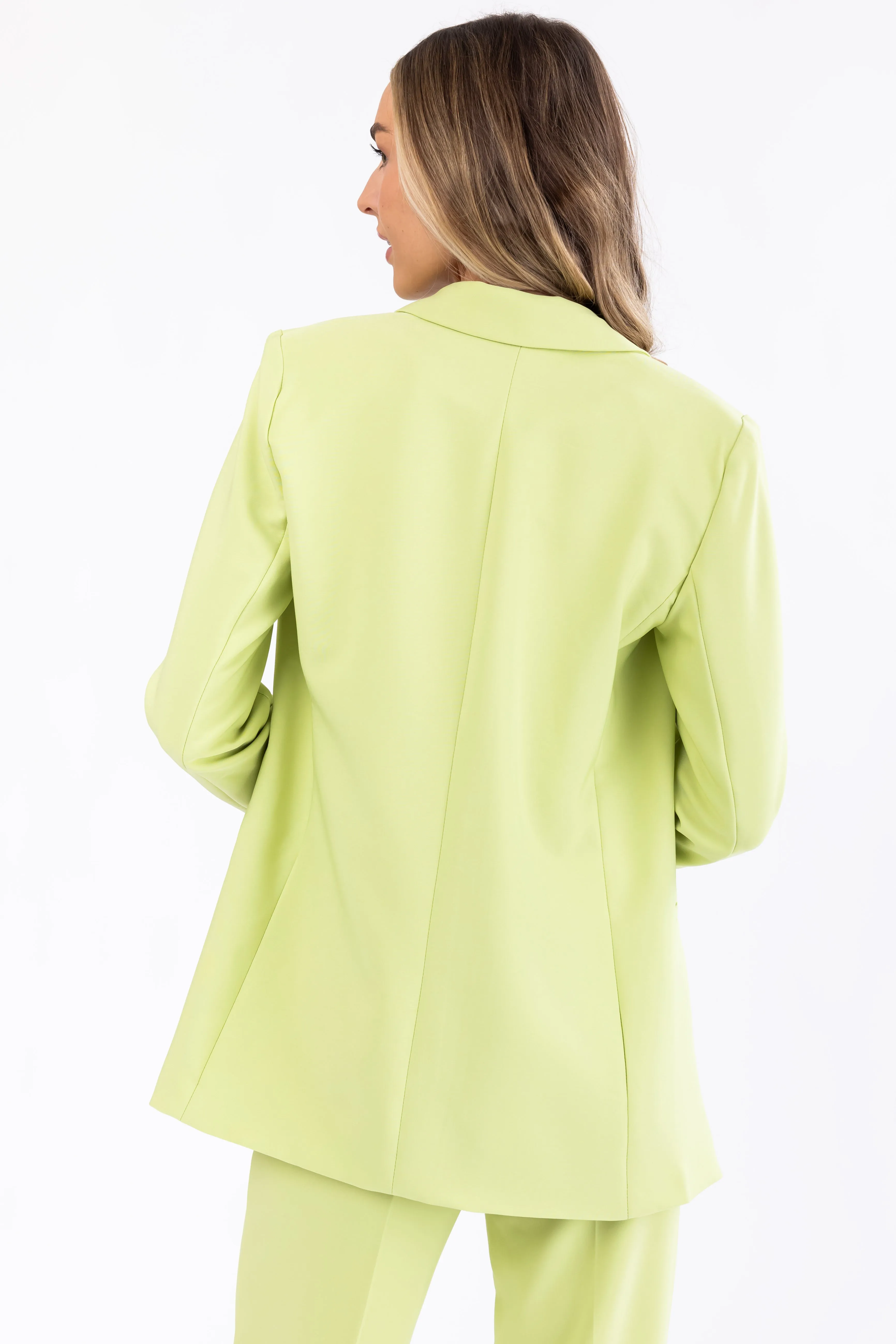 Emily Key Lime Longline Open Blazer