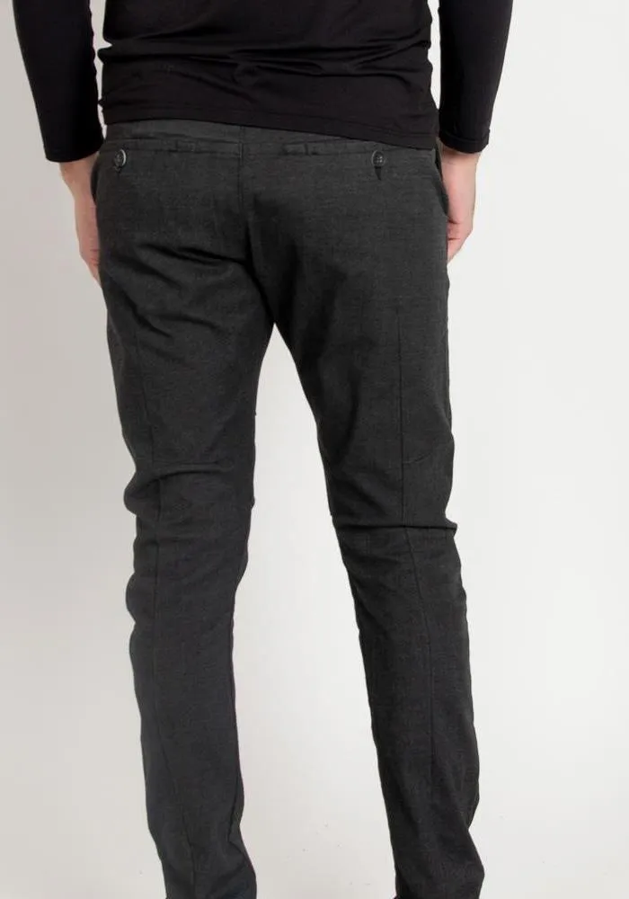 Expent Asymmetrical Trousers - Charcoal