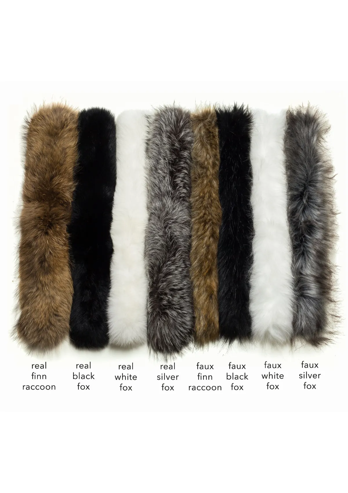 Faux White Fox Fur Border