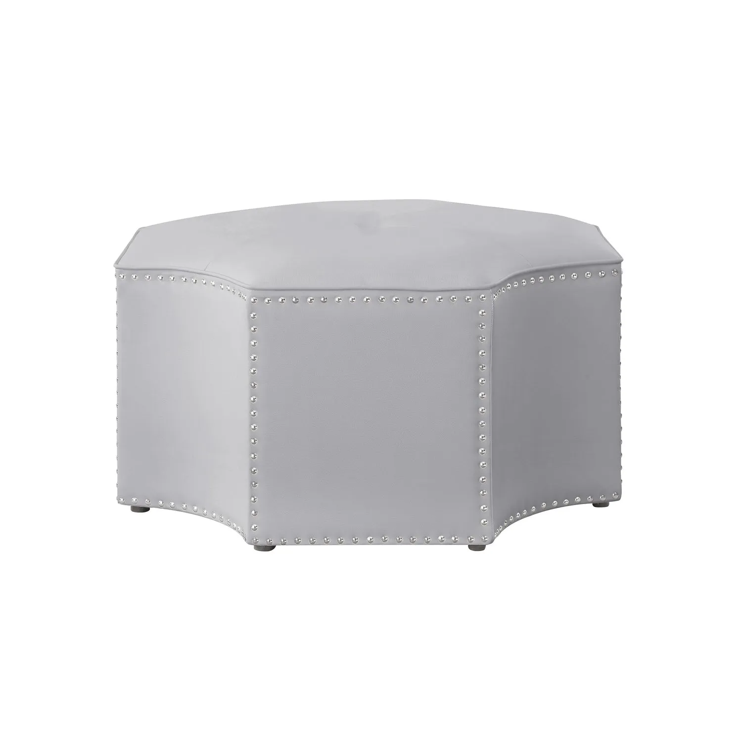 Fiorella Leather Cocktail Ottoman