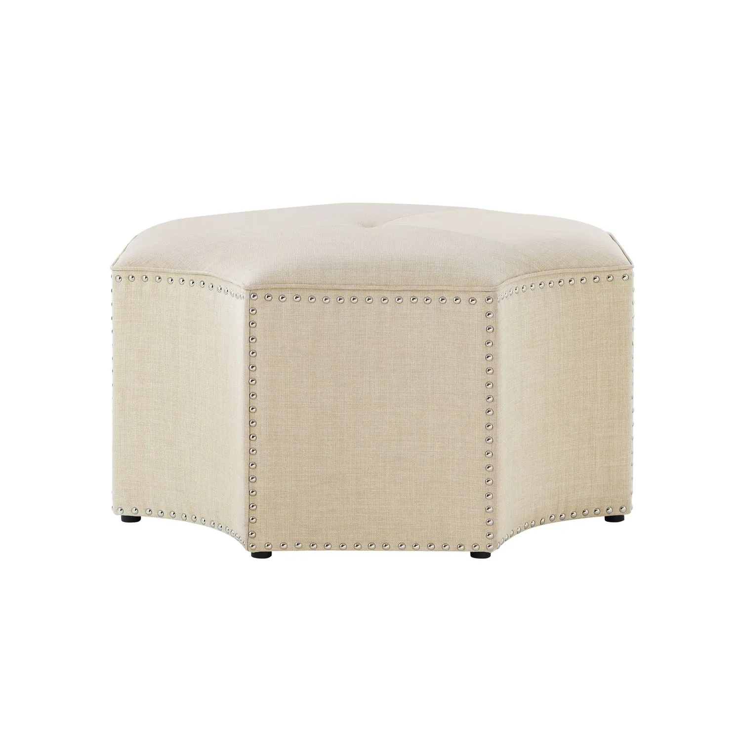 Fiorella Linen Cocktail Ottoman