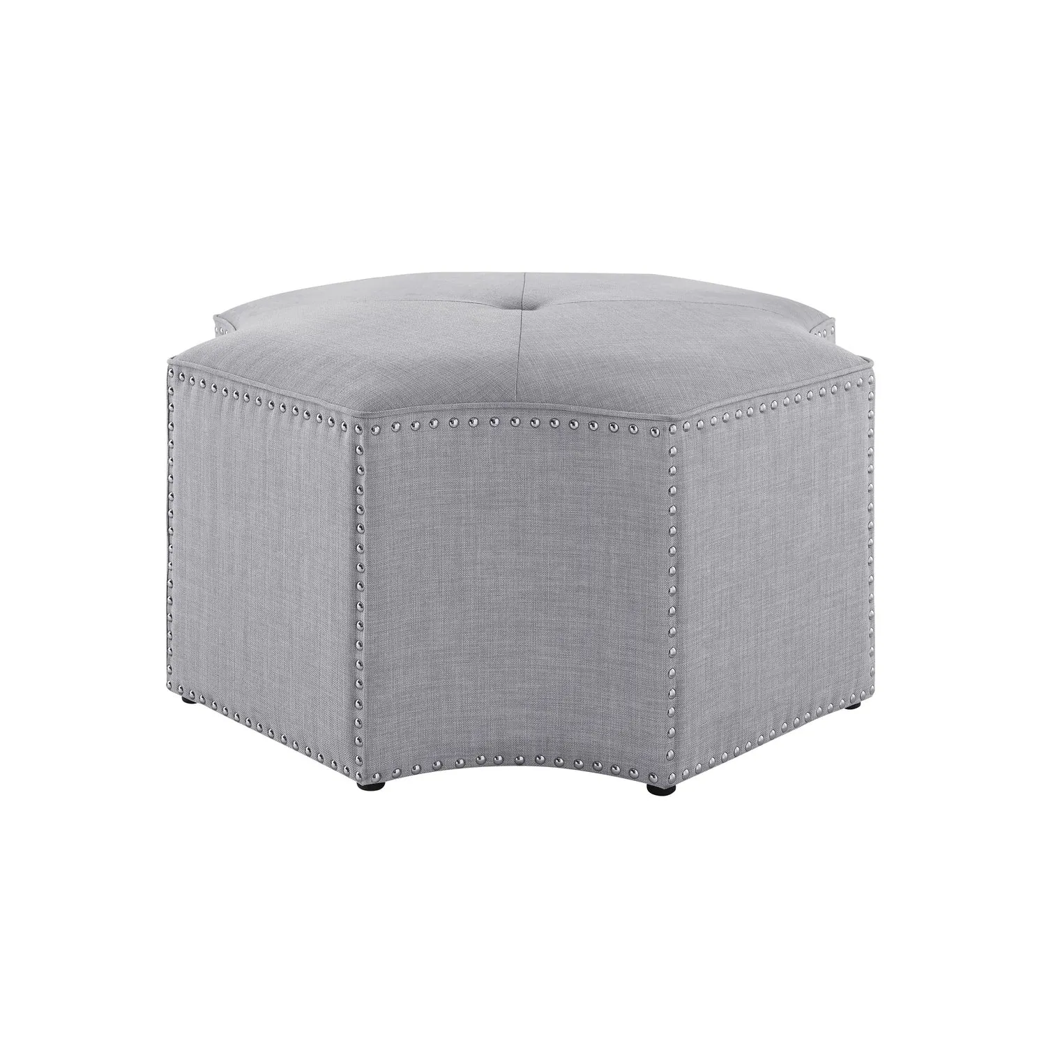 Fiorella Linen Cocktail Ottoman