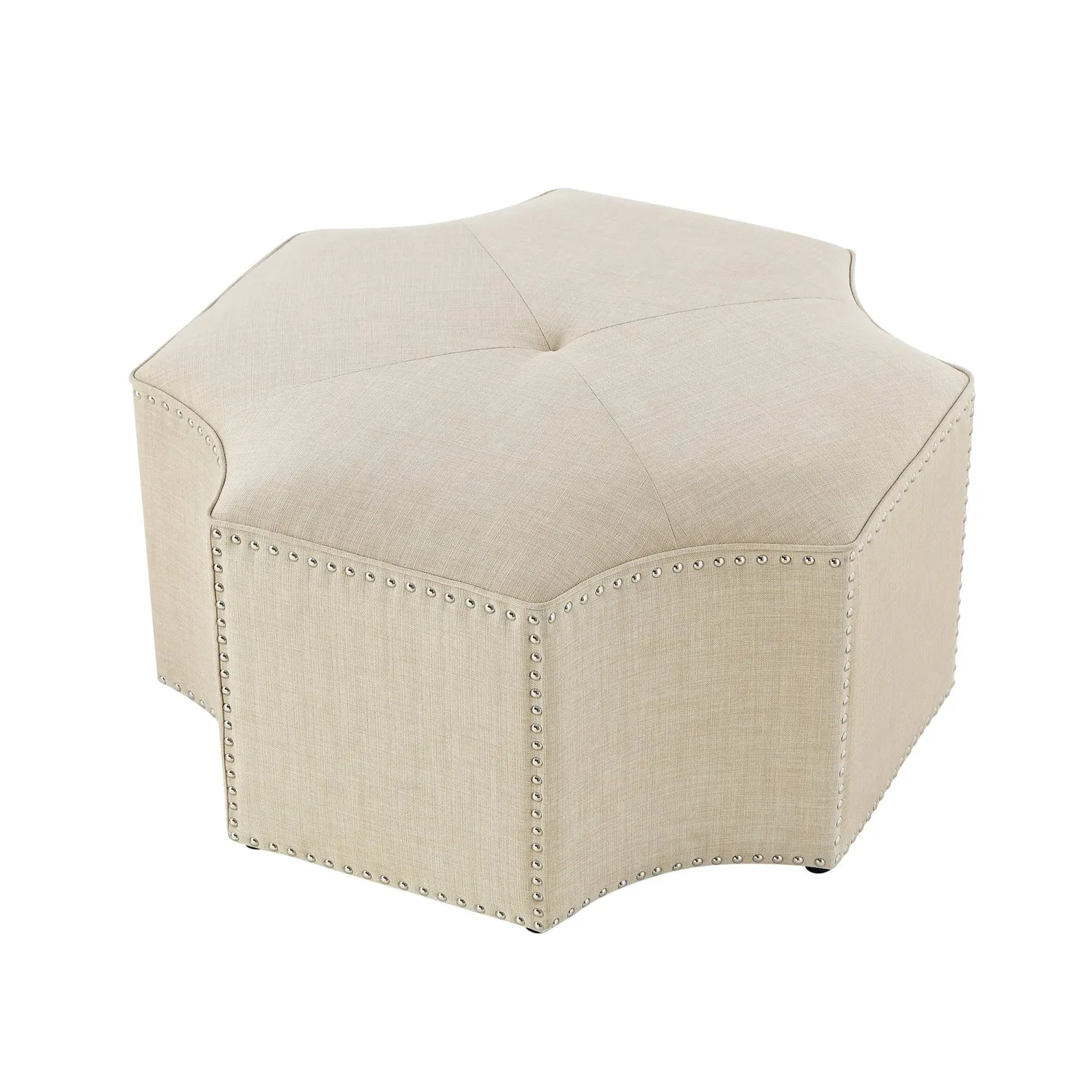 Fiorella Linen Cocktail Ottoman