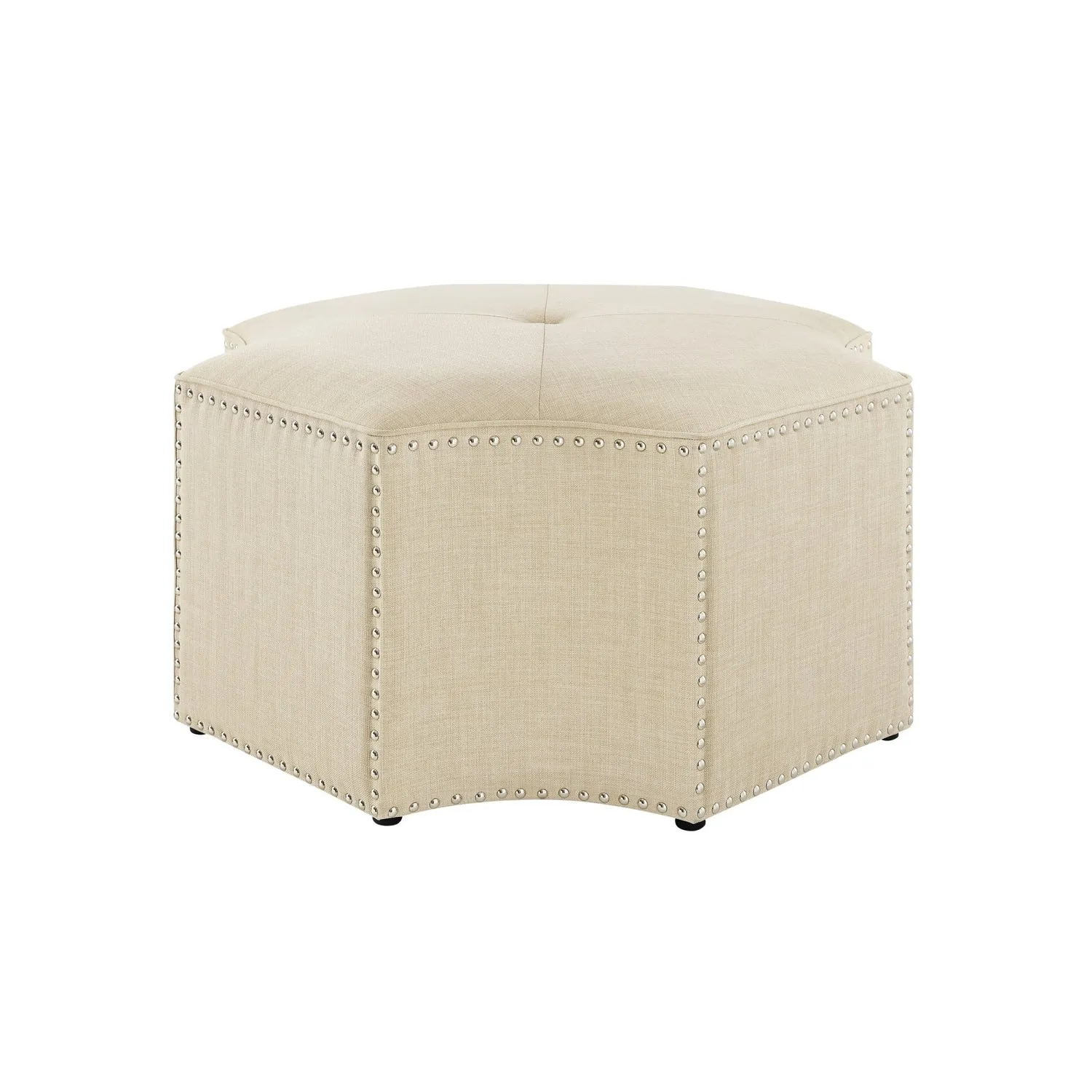 Fiorella Linen Cocktail Ottoman