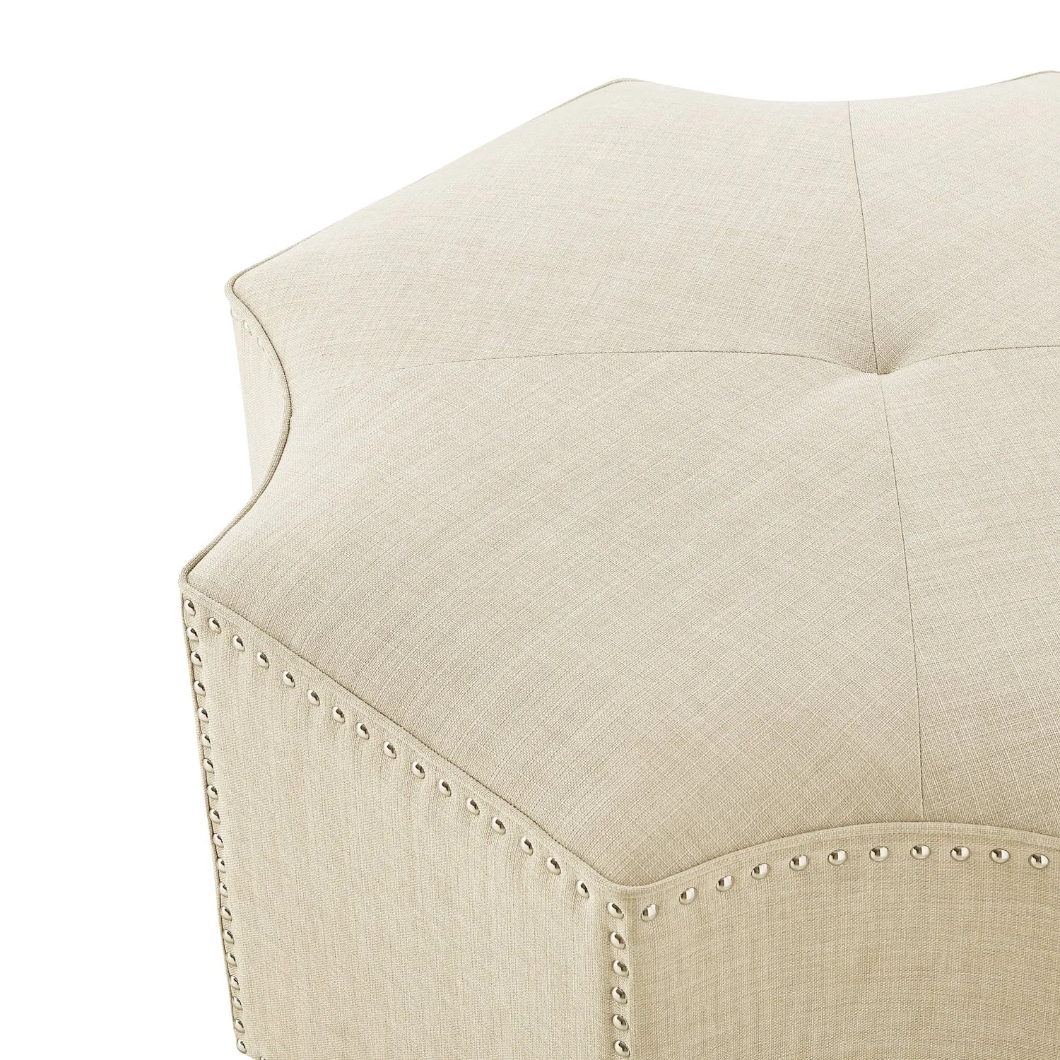 Fiorella Linen Cocktail Ottoman