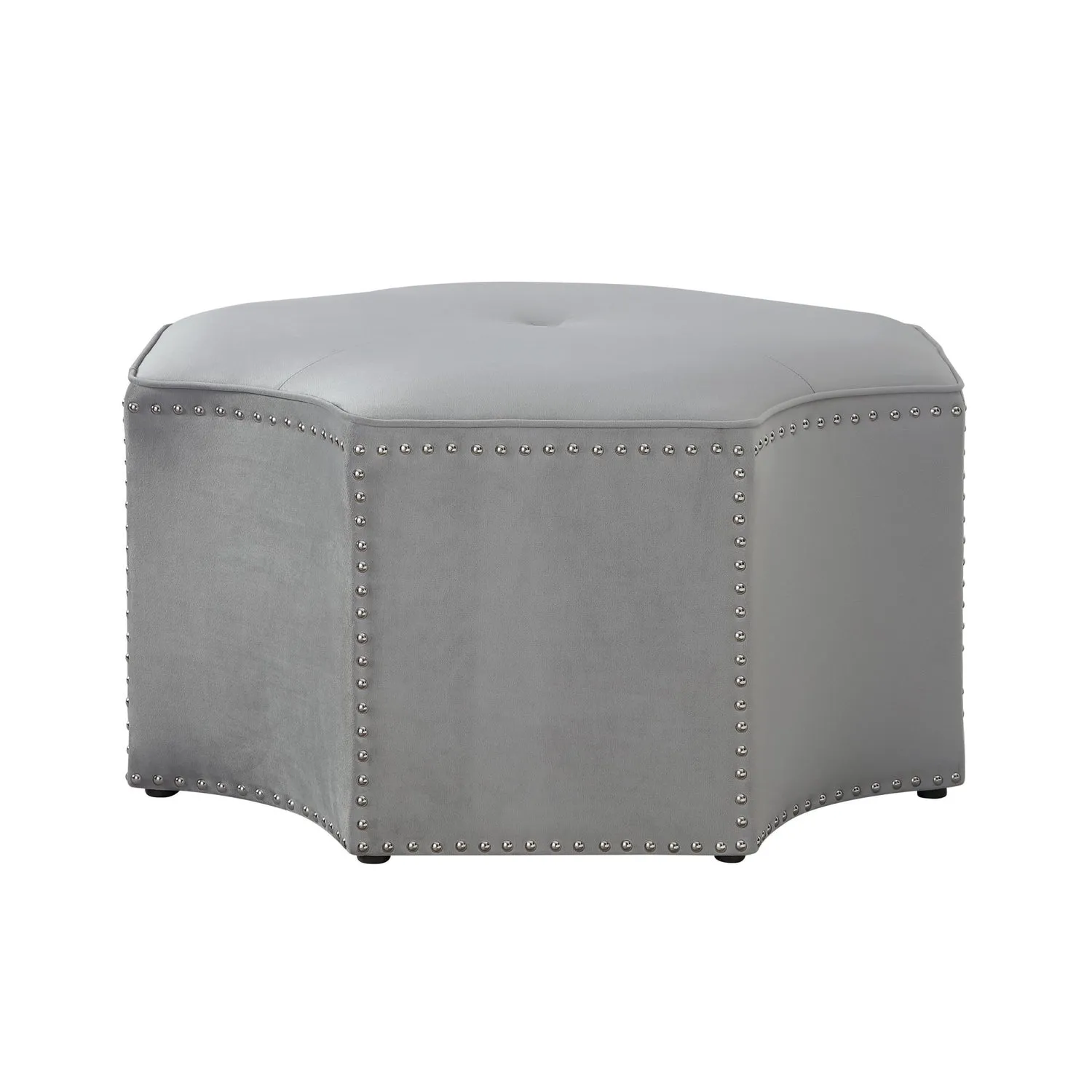 Fiorella Velvet Cocktail Ottoman