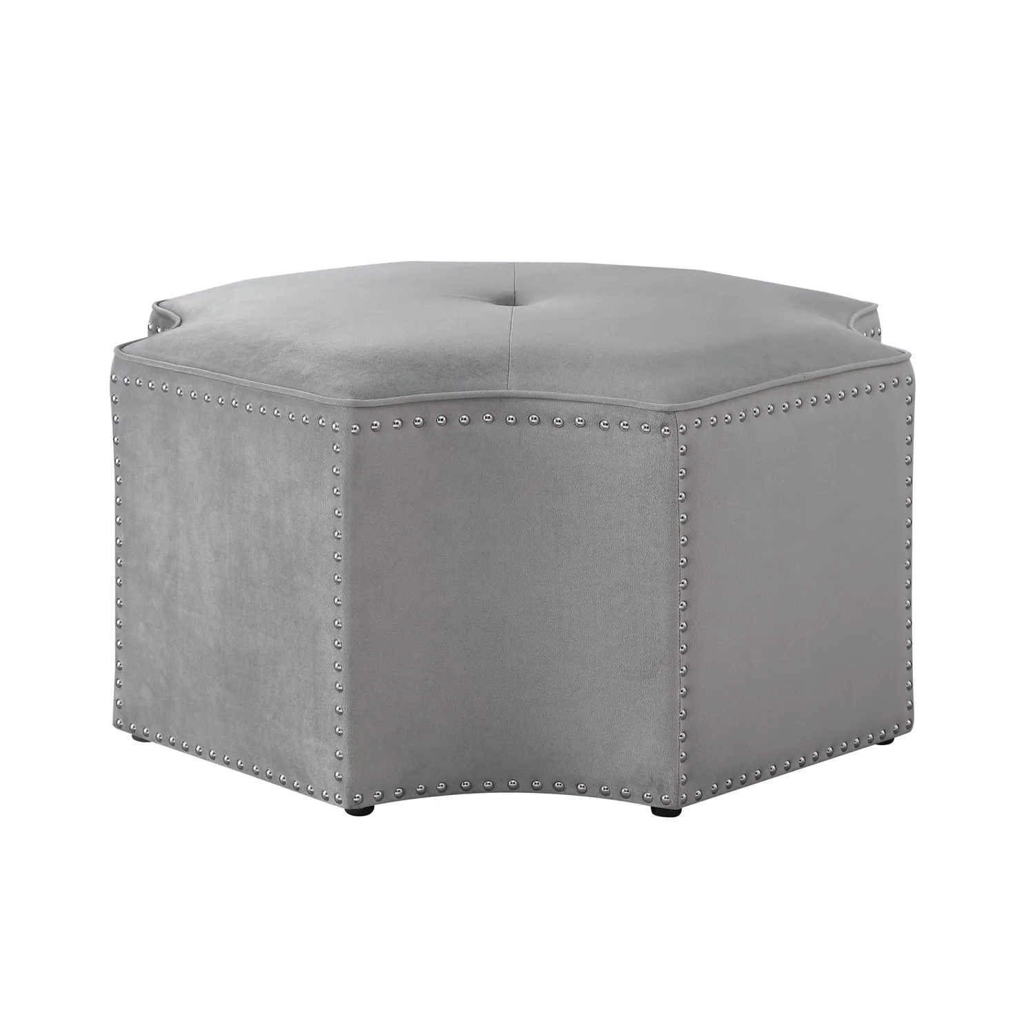 Fiorella Velvet Cocktail Ottoman