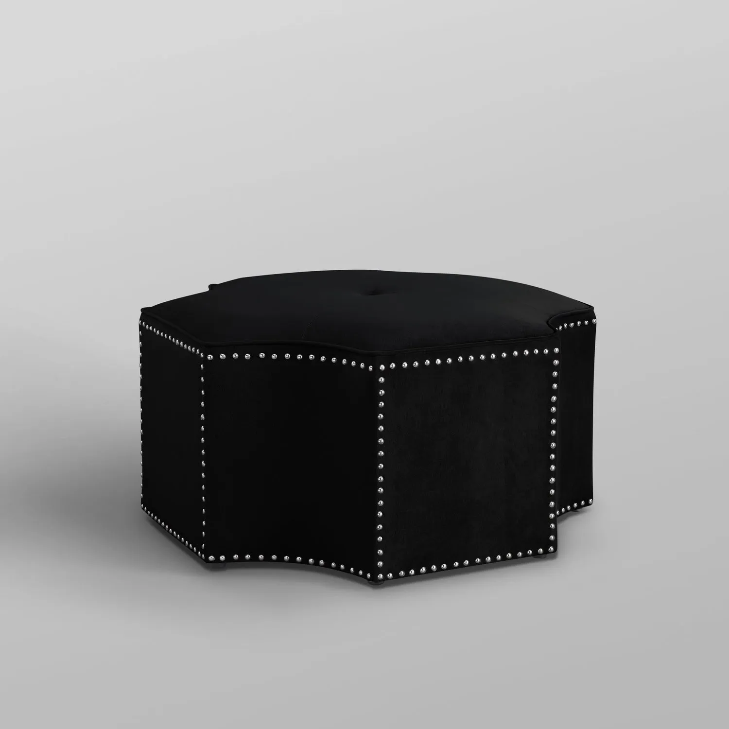 Fiorella Velvet Cocktail Ottoman