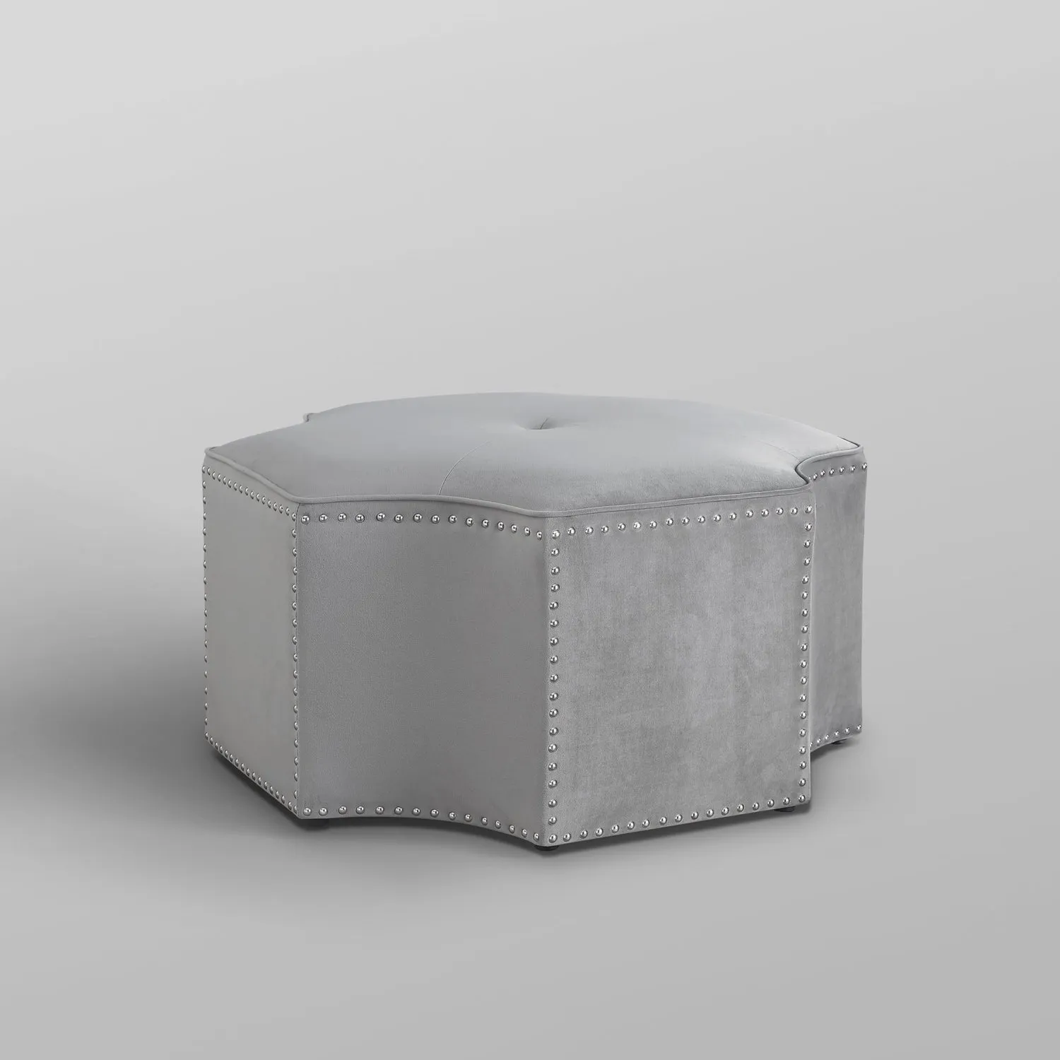 Fiorella Velvet Cocktail Ottoman