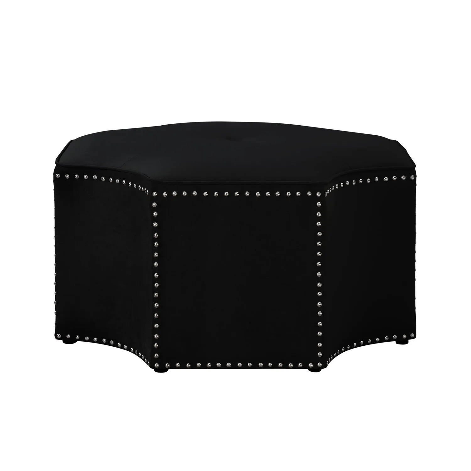 Fiorella Velvet Cocktail Ottoman