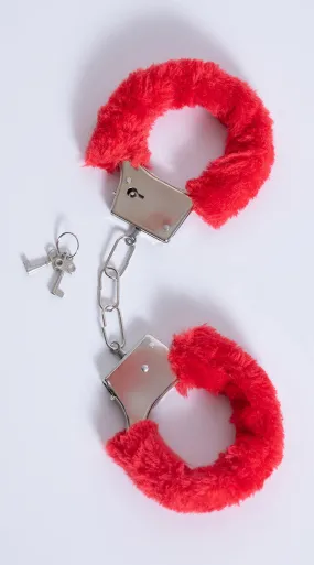 Furry Red Handcuffs