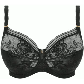 Fusion Lace Full Cup Side Support Bra Black - Fantasie