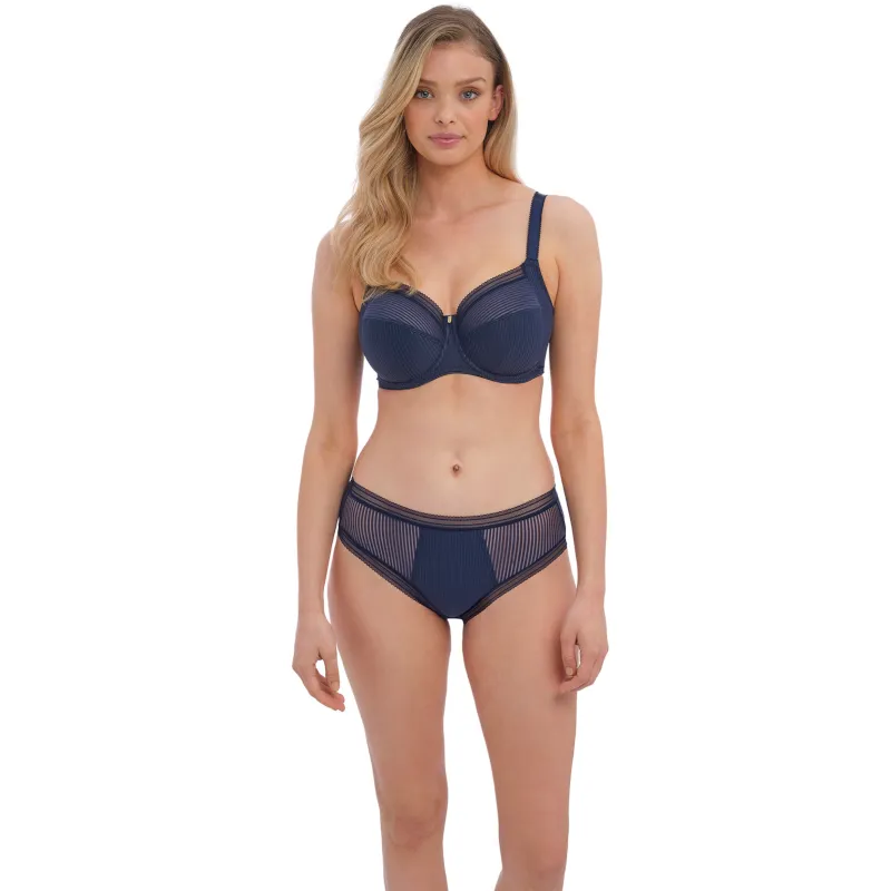 Fusion Navy Blue Full Cup Side Support Bra - Fantasie