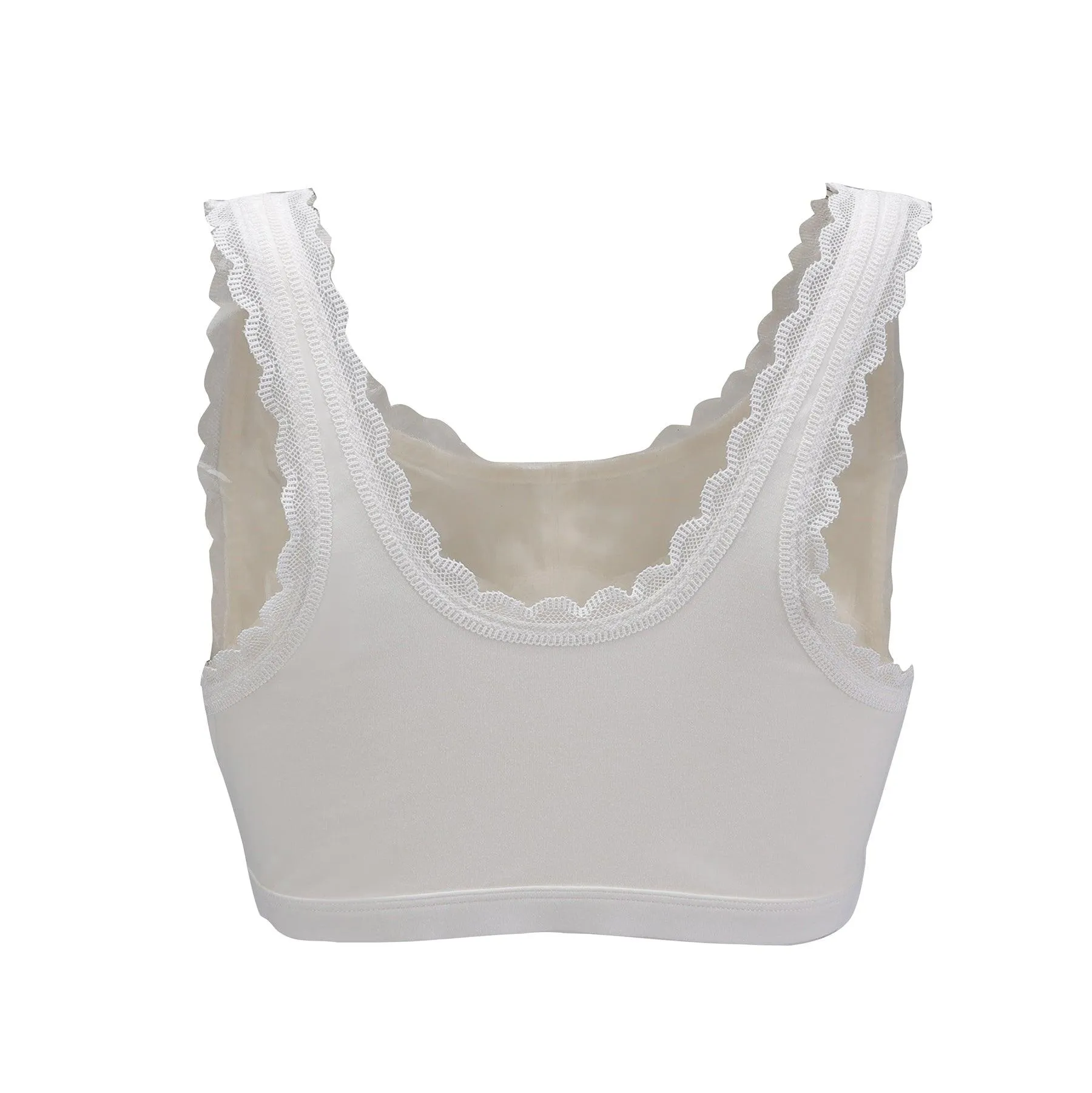 Georgia - Silk Back Support Full Coverage Wireless Organic Cotton Bra