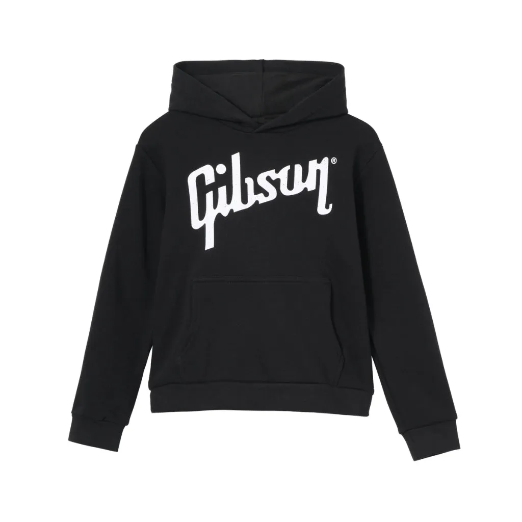 Gibson Kid's Logo Pullover Hoodie - Black XL